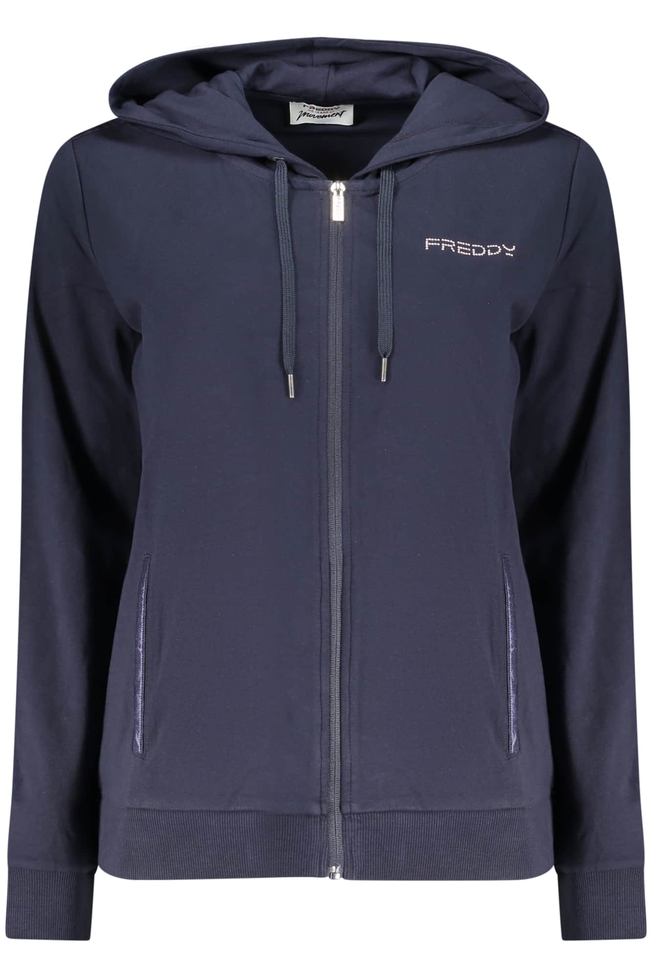 Freddy mujer verde con cremallera sudadera