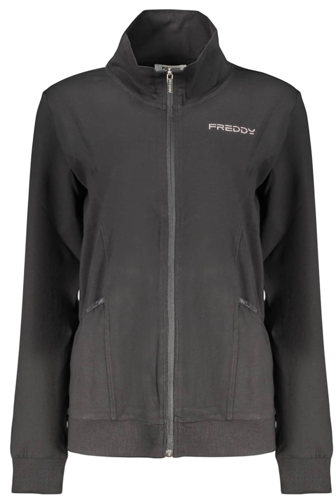 Freddy mujer negro con cremallera sudadera