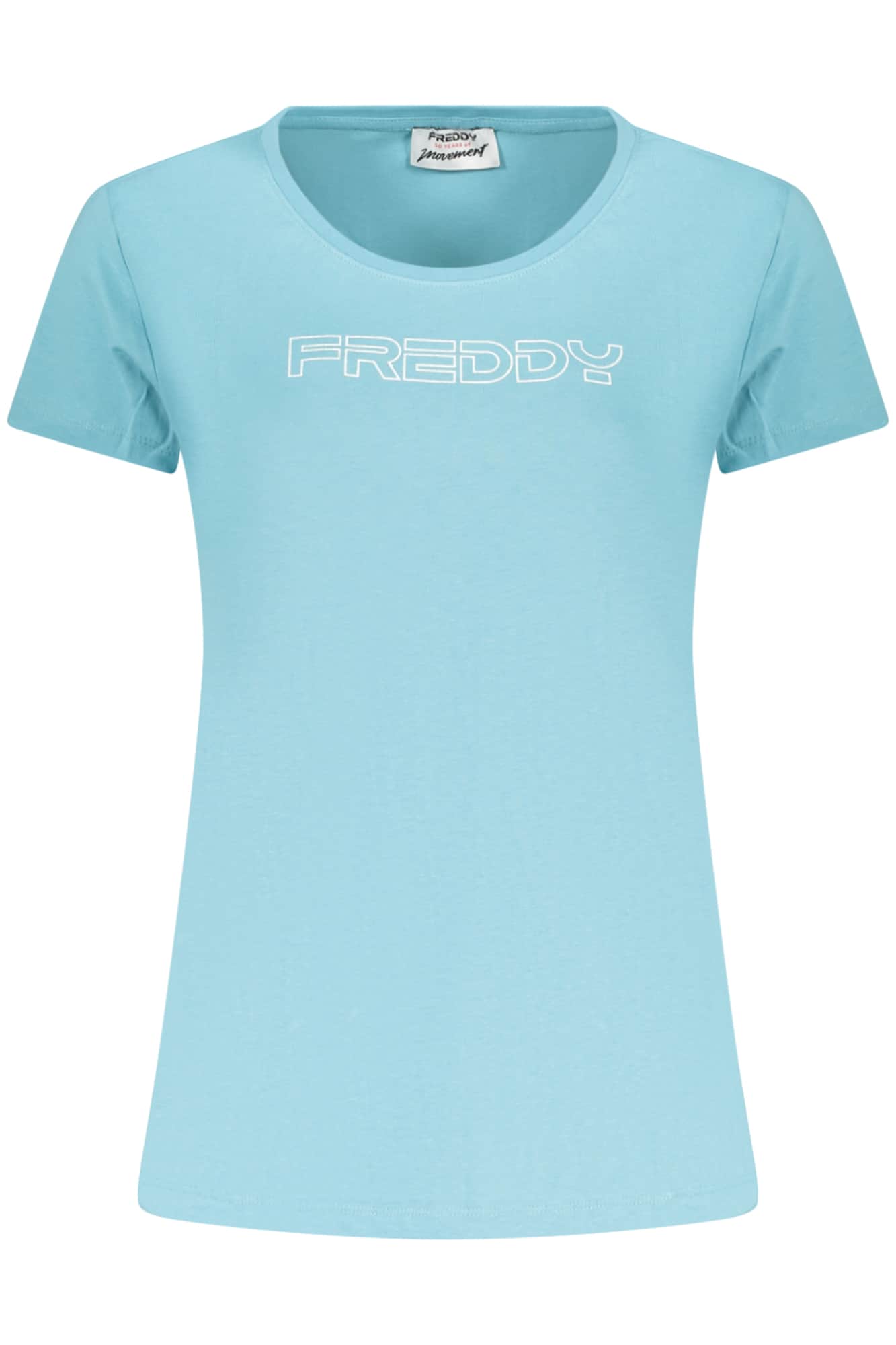 Freddy mujer manga corta t-camisa, azul