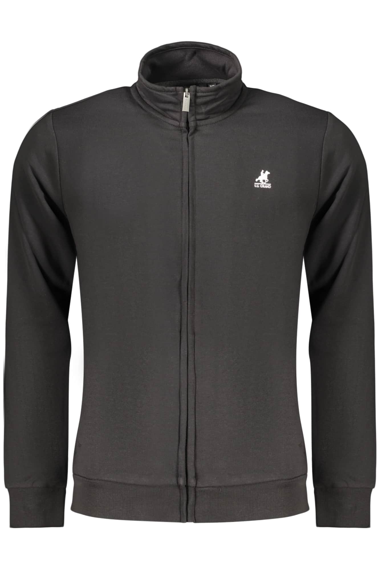 US Grand hombre azul con cremallera sudadera
