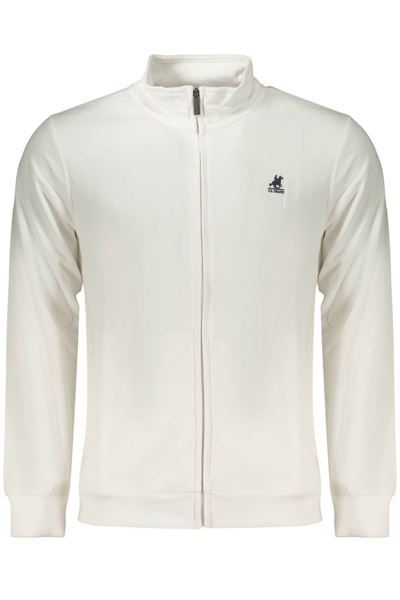 US Grand hombre azul con cremallera sudadera