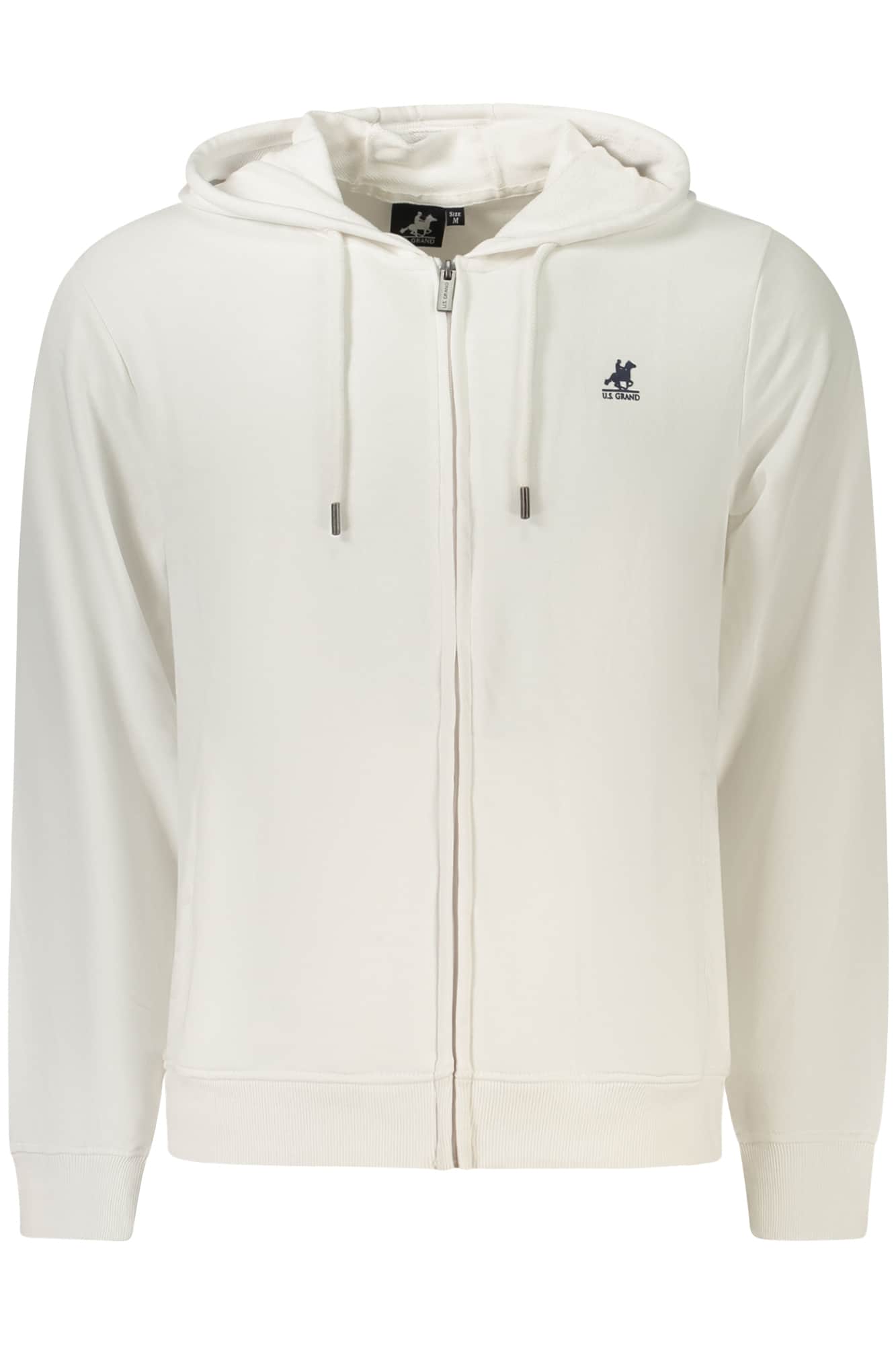 US Grand hombre negro con cremallera sudadera