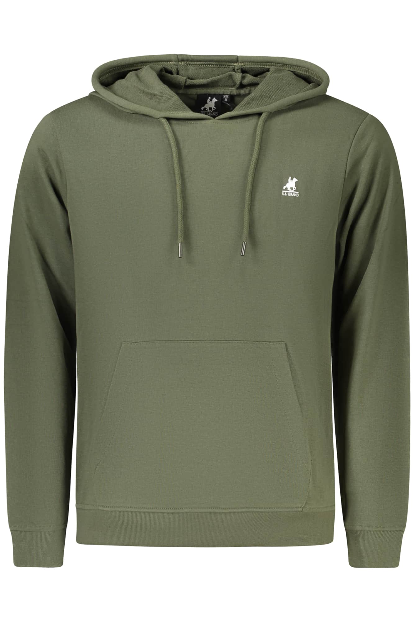 US Grand hombre azul con cremallera sudadera