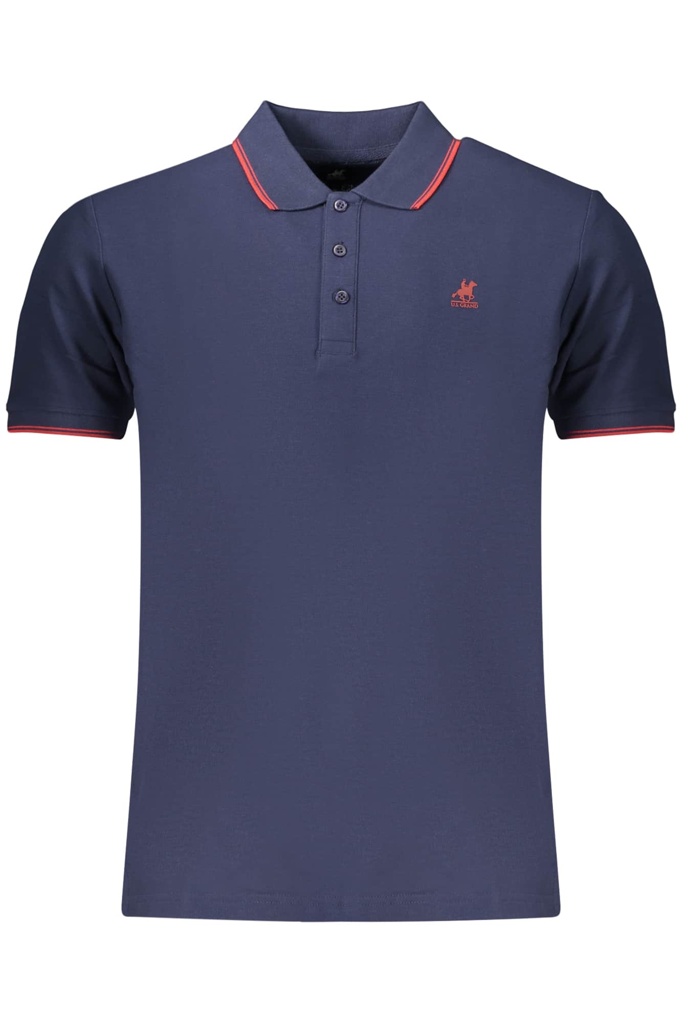 US Grand polo manga corta hombre azul