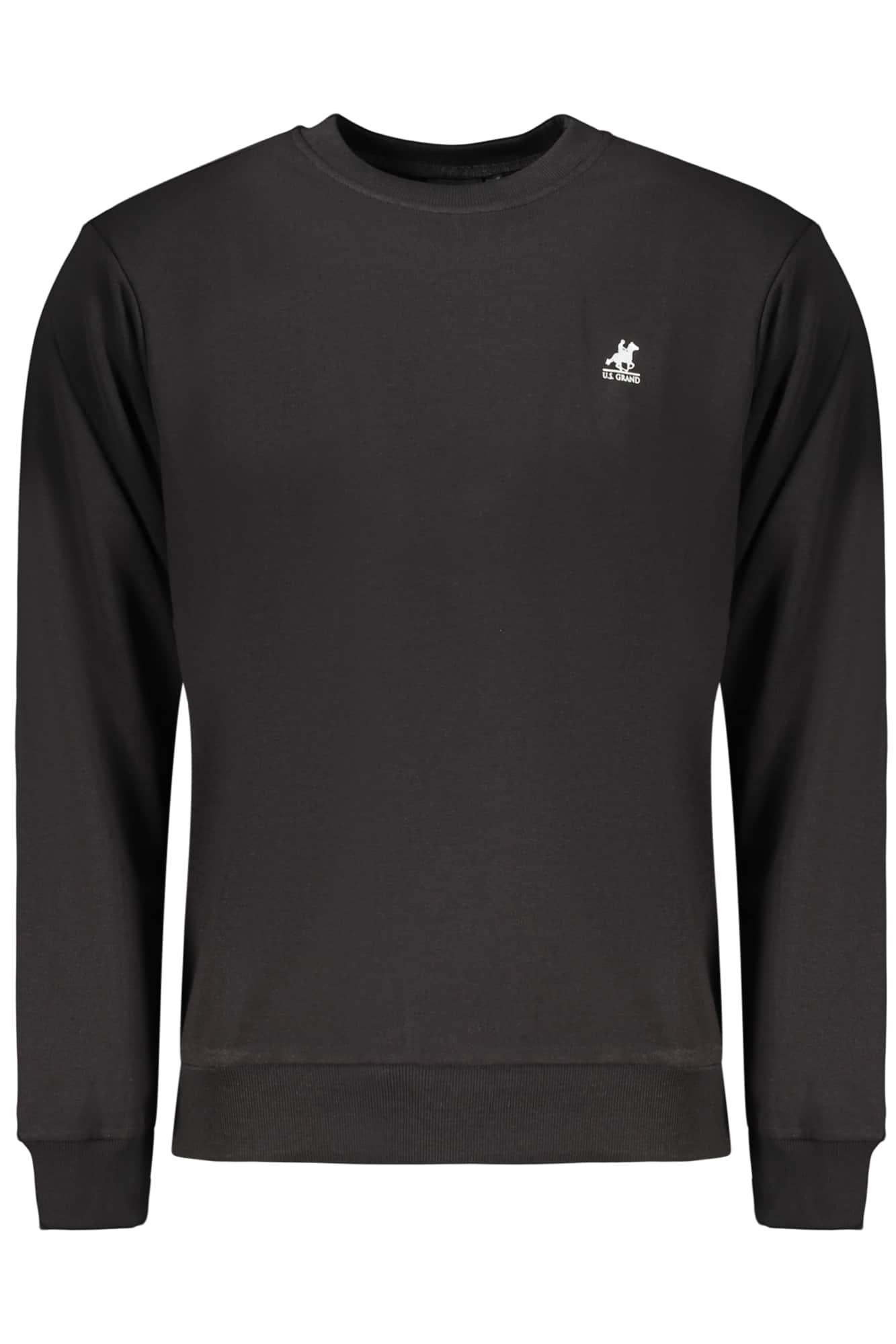 US Grand hombre negro con cremallera sudadera