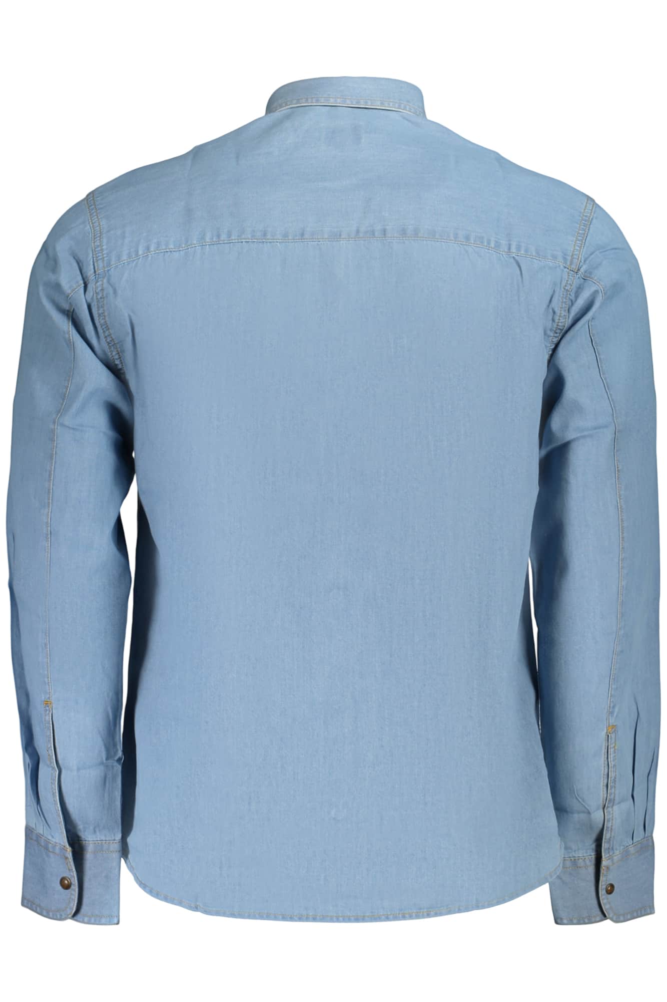 US Grand hombre manga larga camisa, azul