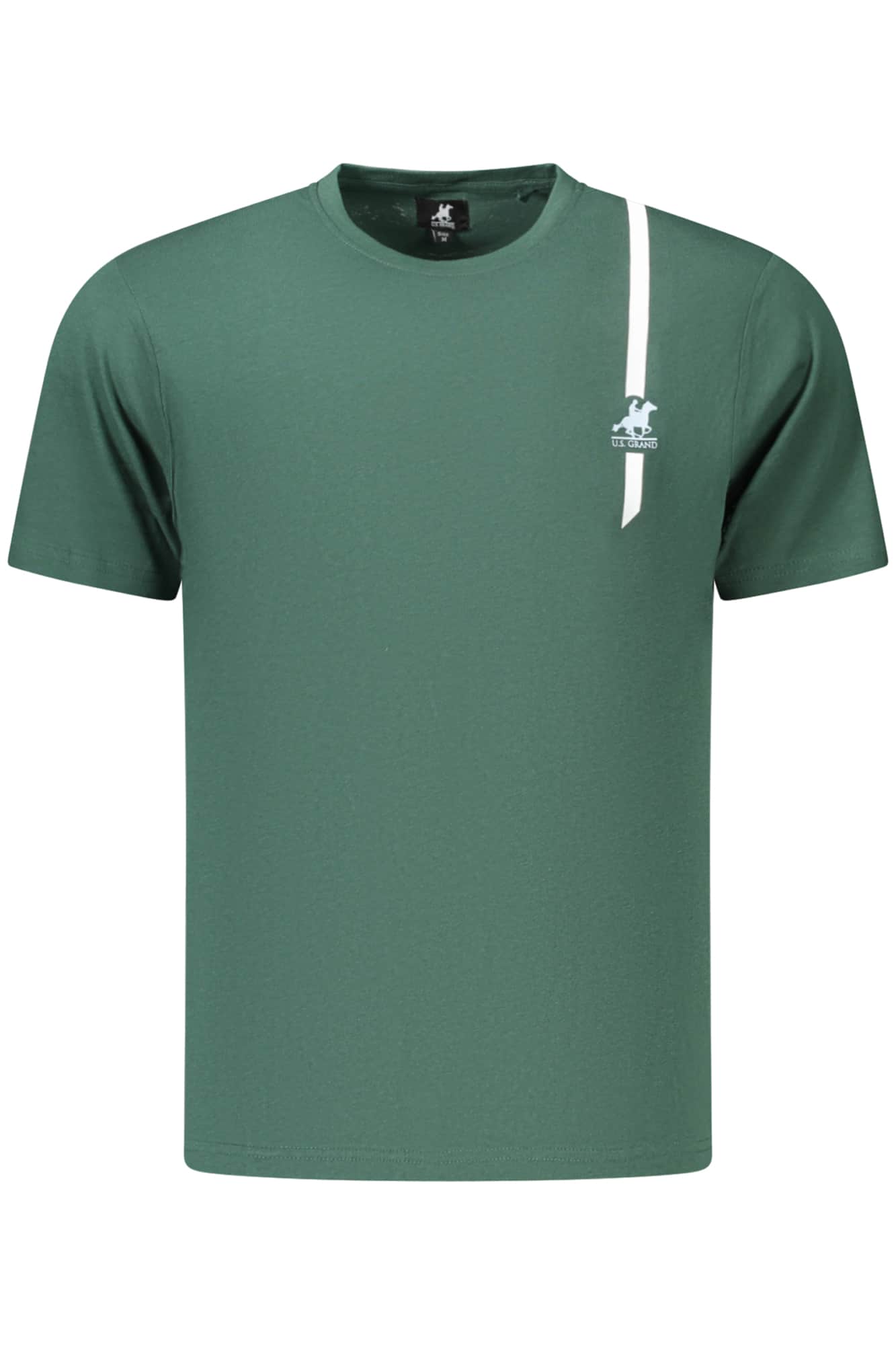 US Grand hombre negro manga corta t-camisa