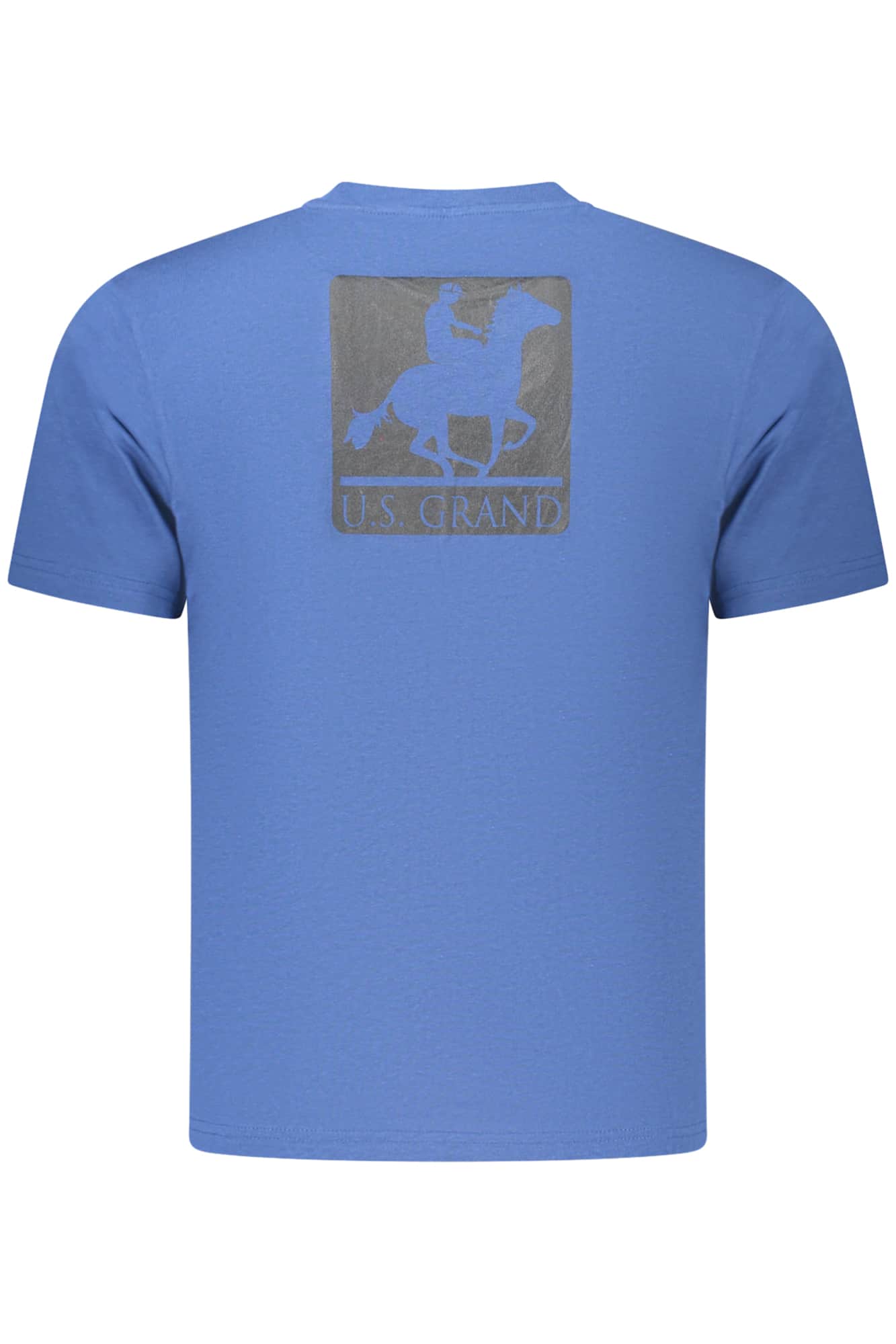 US Grand hombre manga corta t-camisa azul