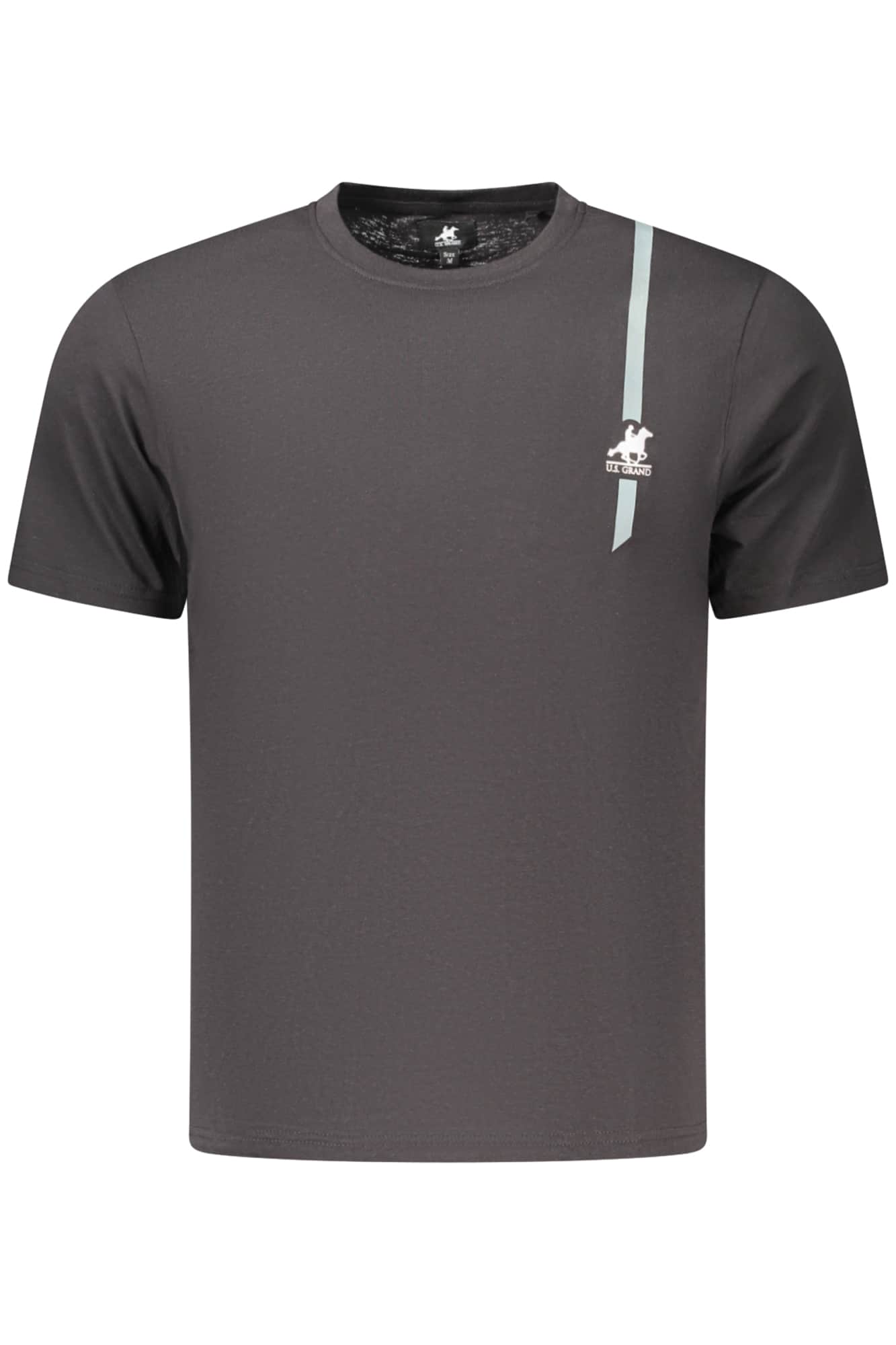 US Grand hombre negro manga corta t-camisa