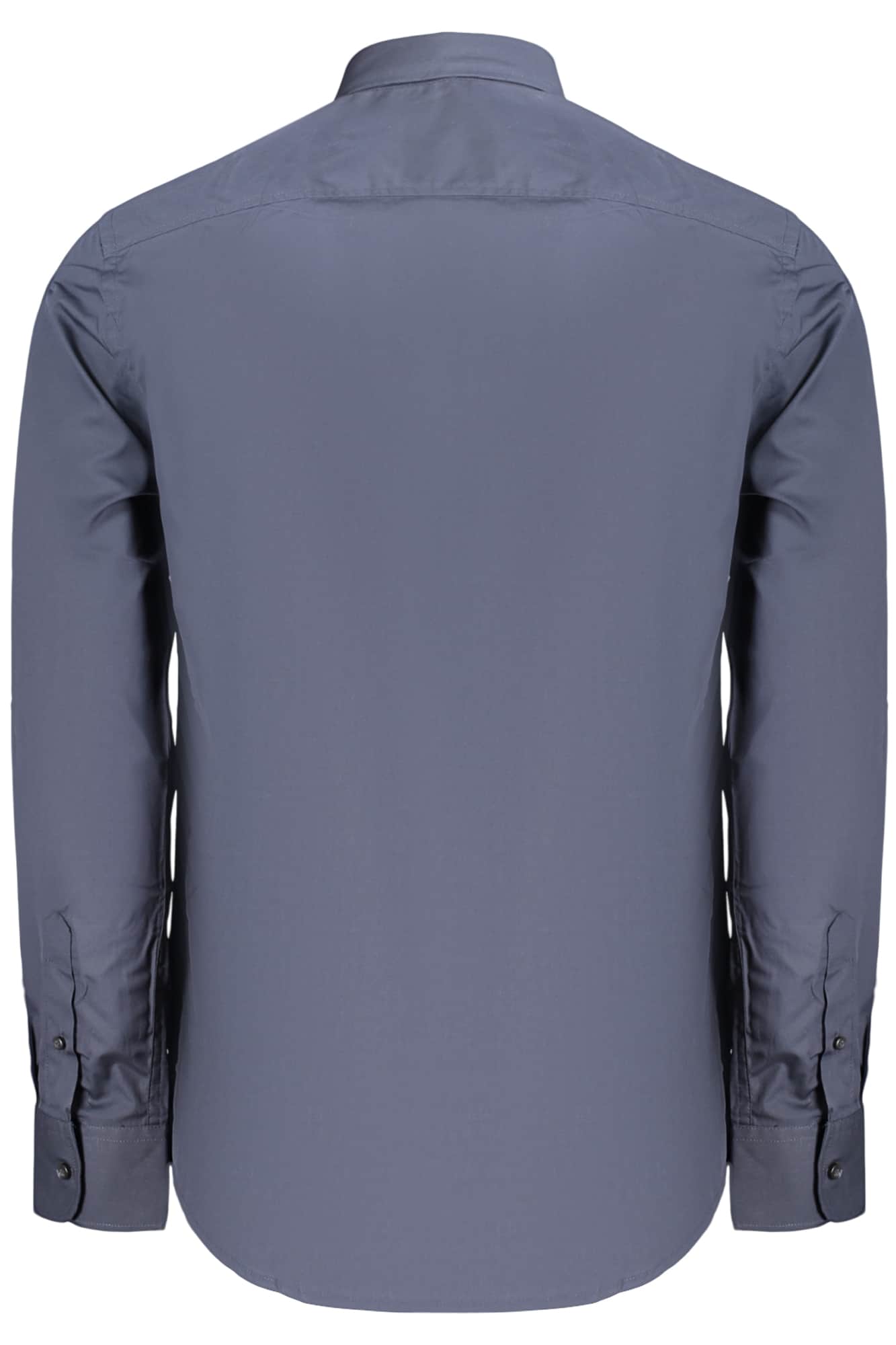 US Grand hombre manga larga camisa, azul