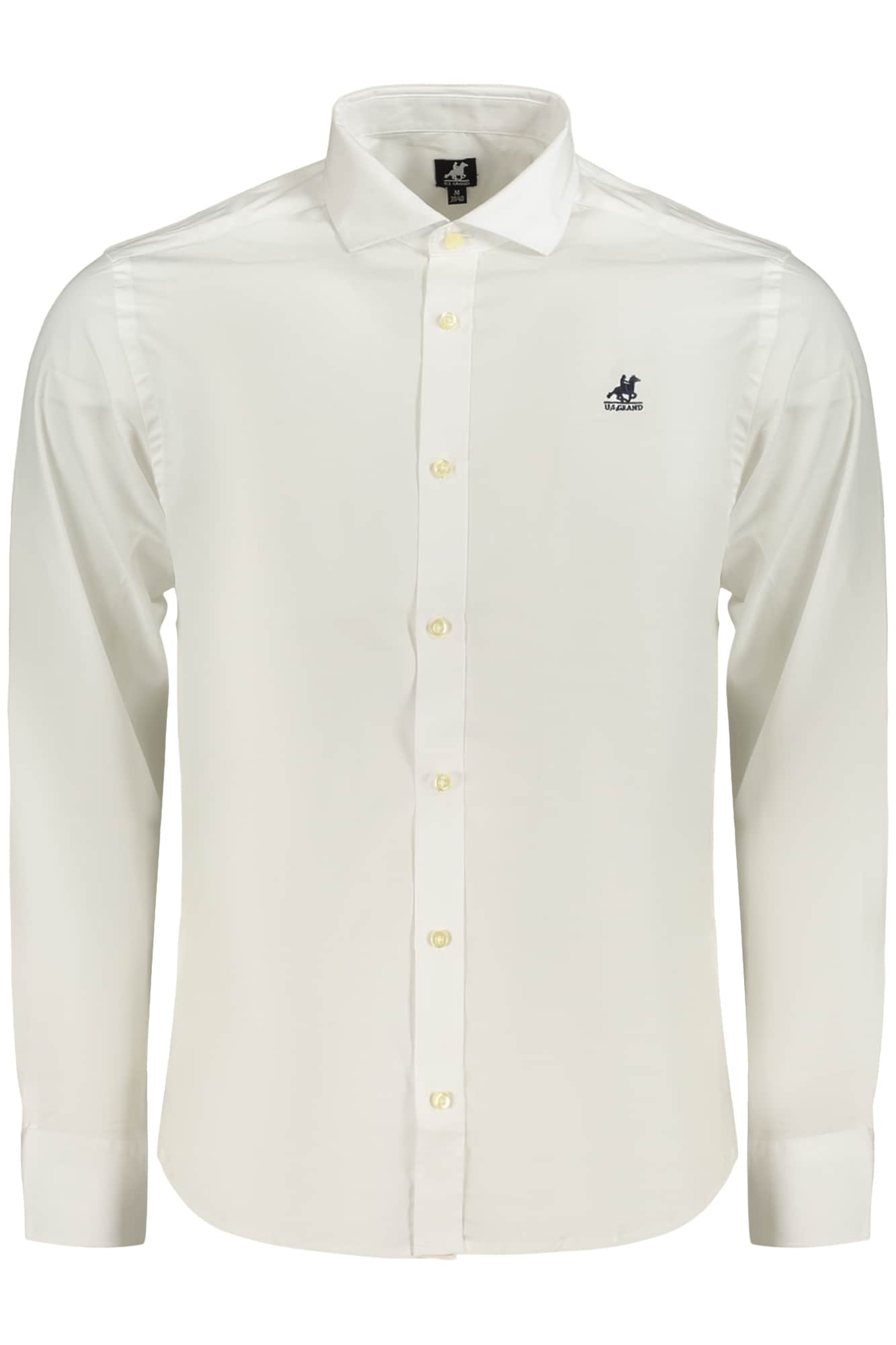 US Grand hombre manga larga camisa, azul
