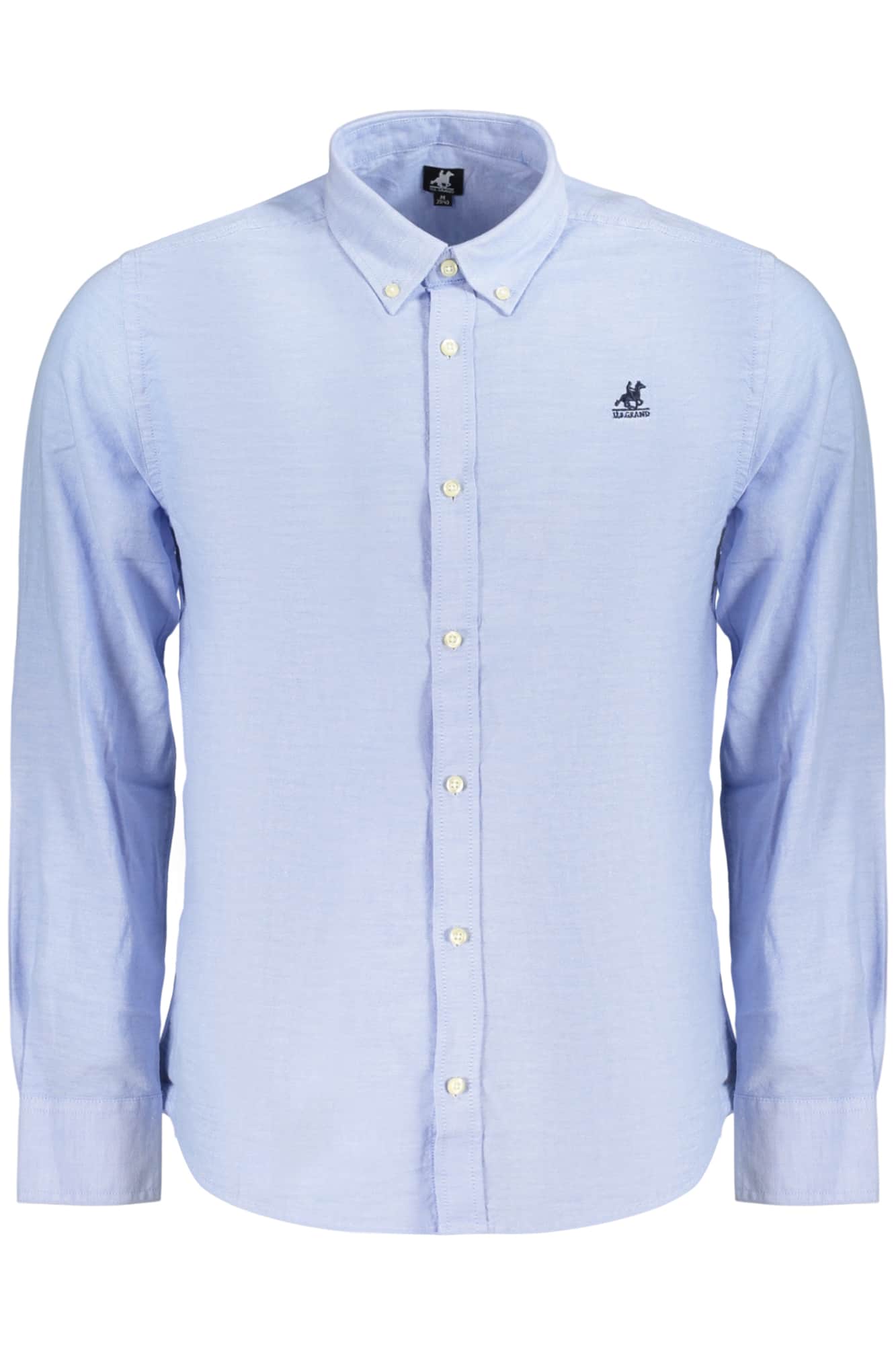 US Grand hombre manga larga blanco camisa