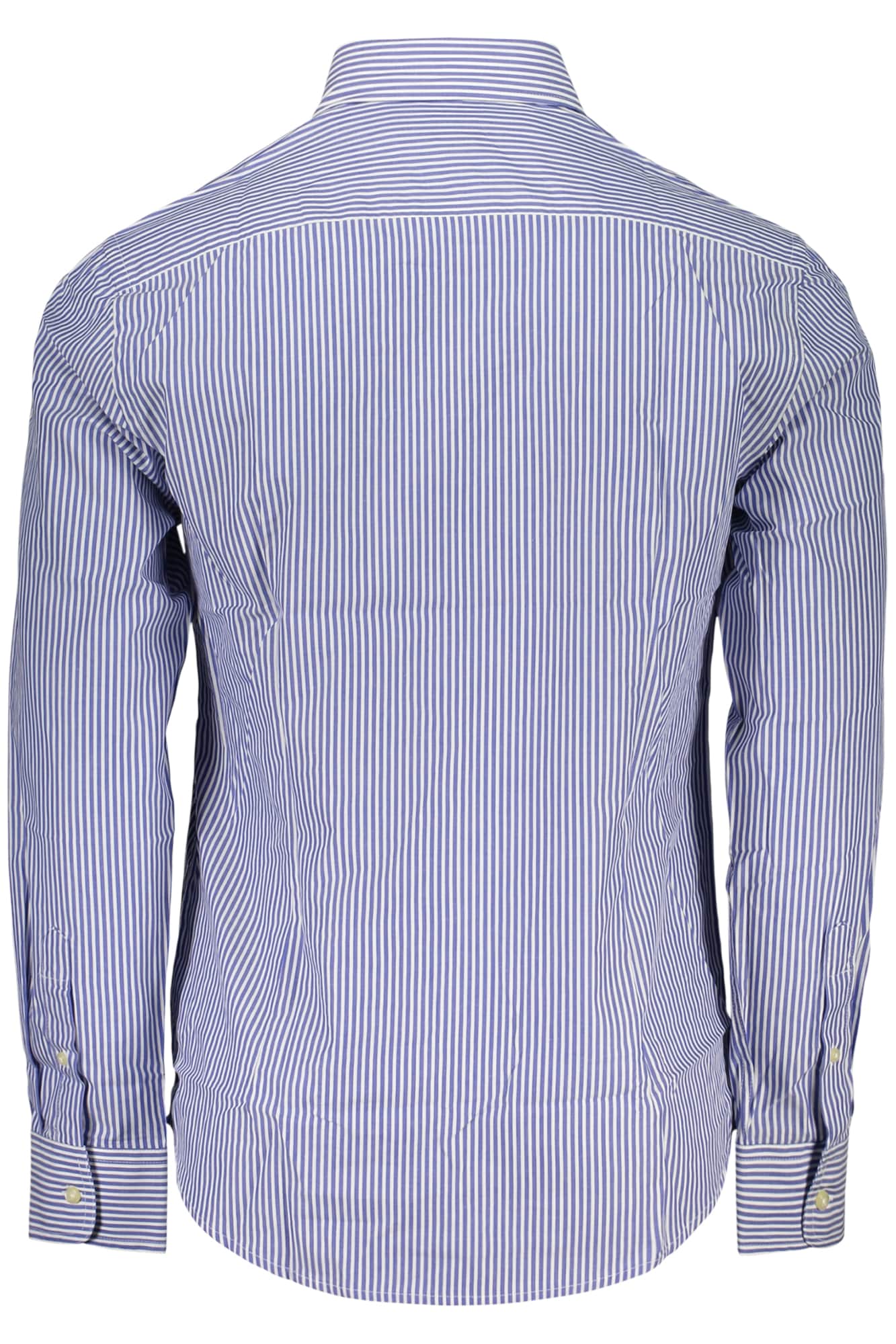 US Grand hombre manga larga camisa, azul