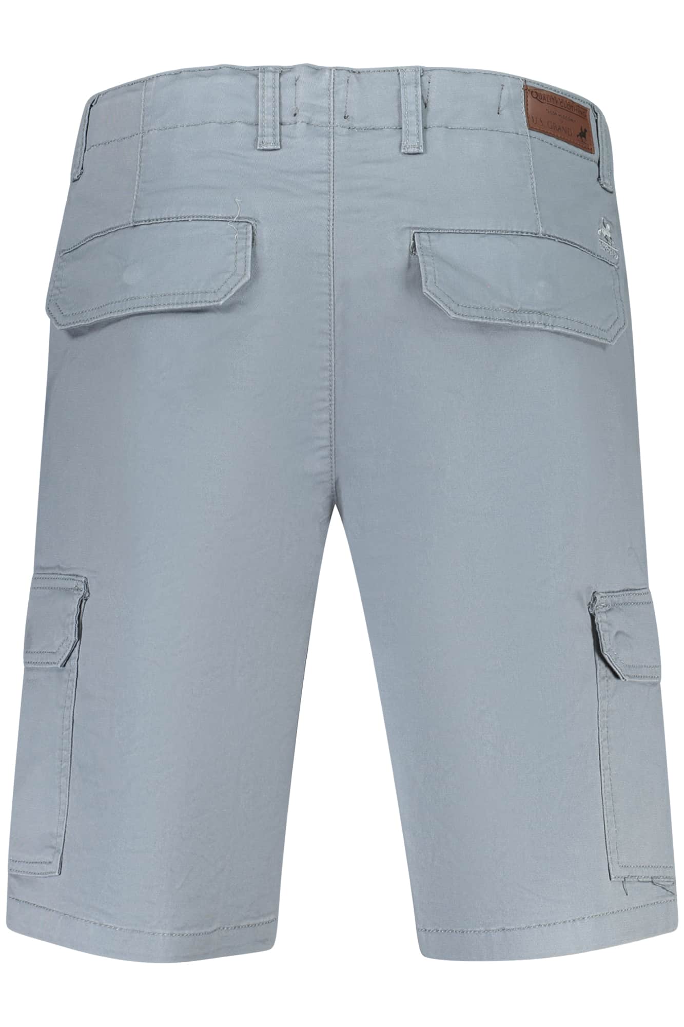 US Grand hombre gris corto pantalón