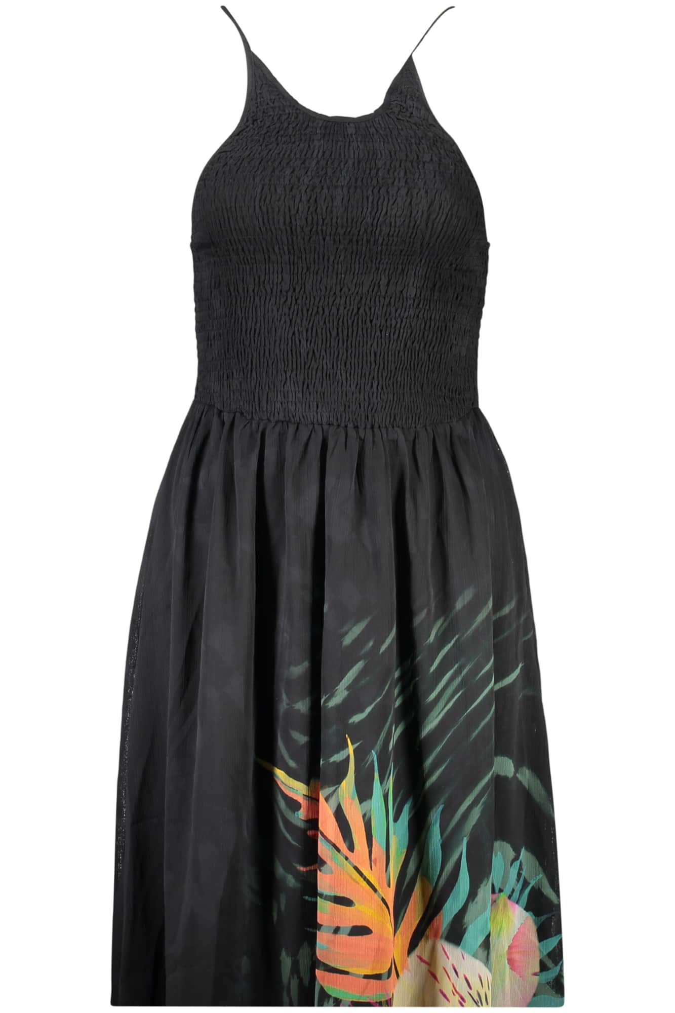 Desigual mujer largo negro vestido