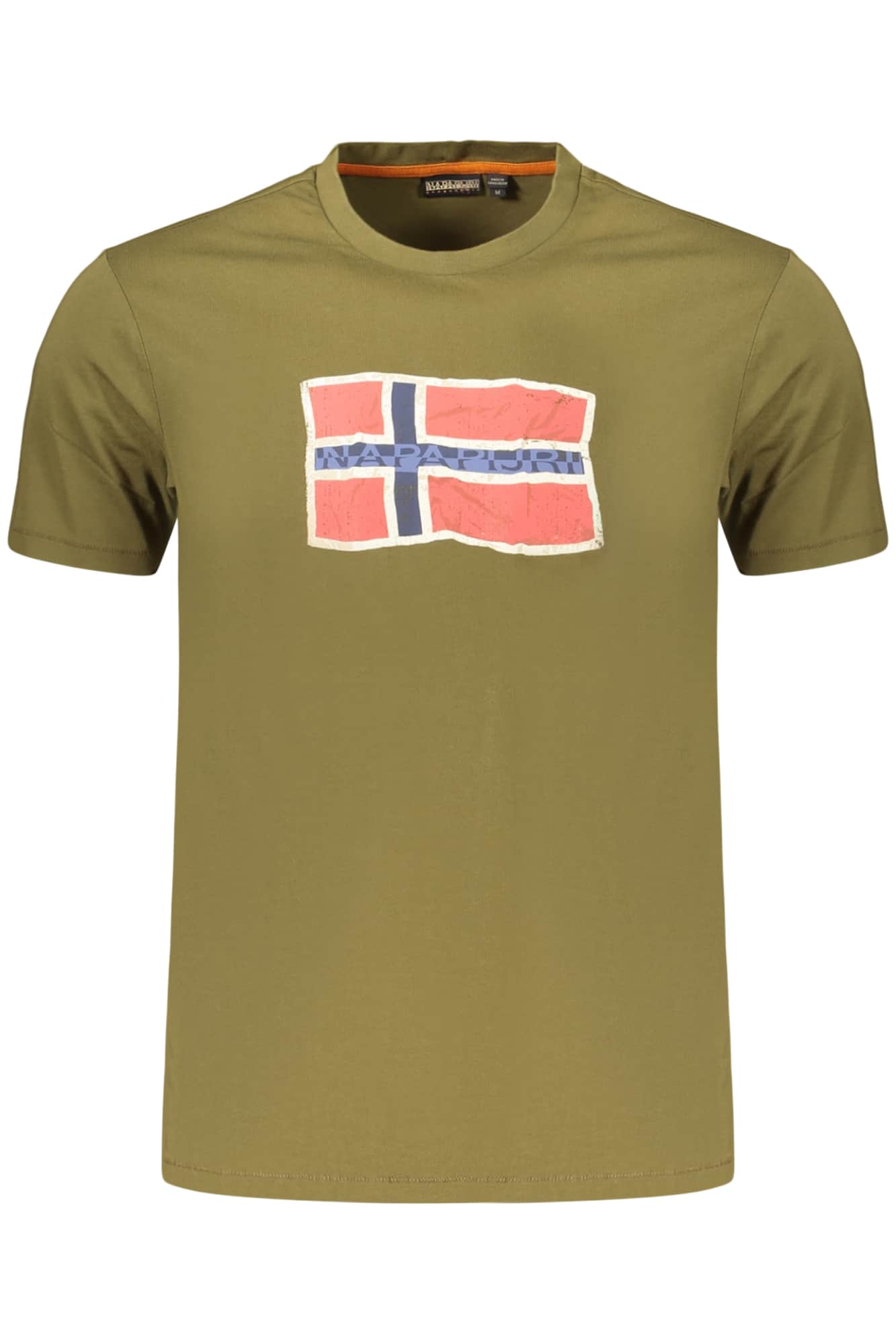 Napapijri hombre manga corta t-camisa blanco