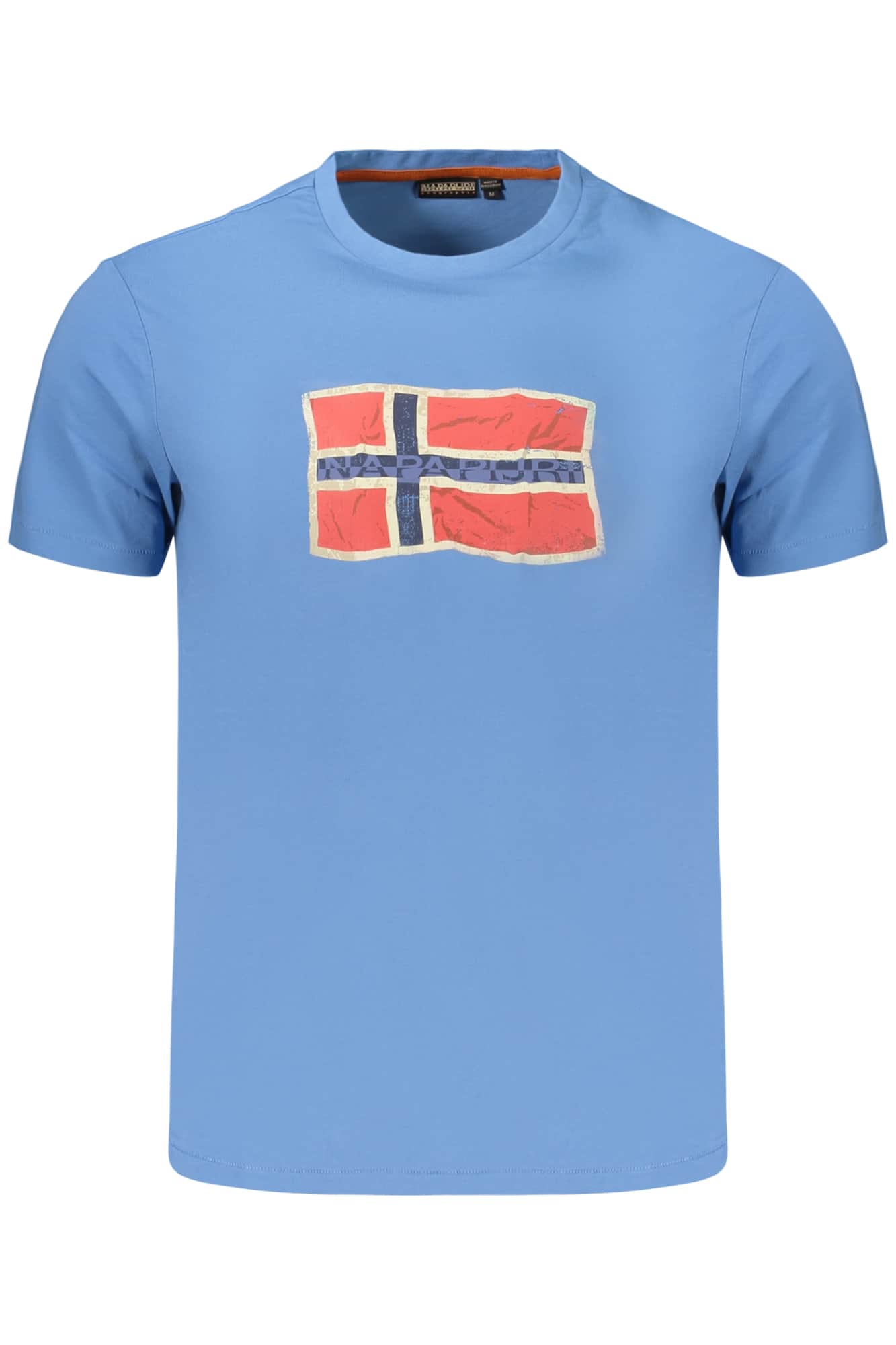 Napapijri hombre manga corta t-camisa blanco