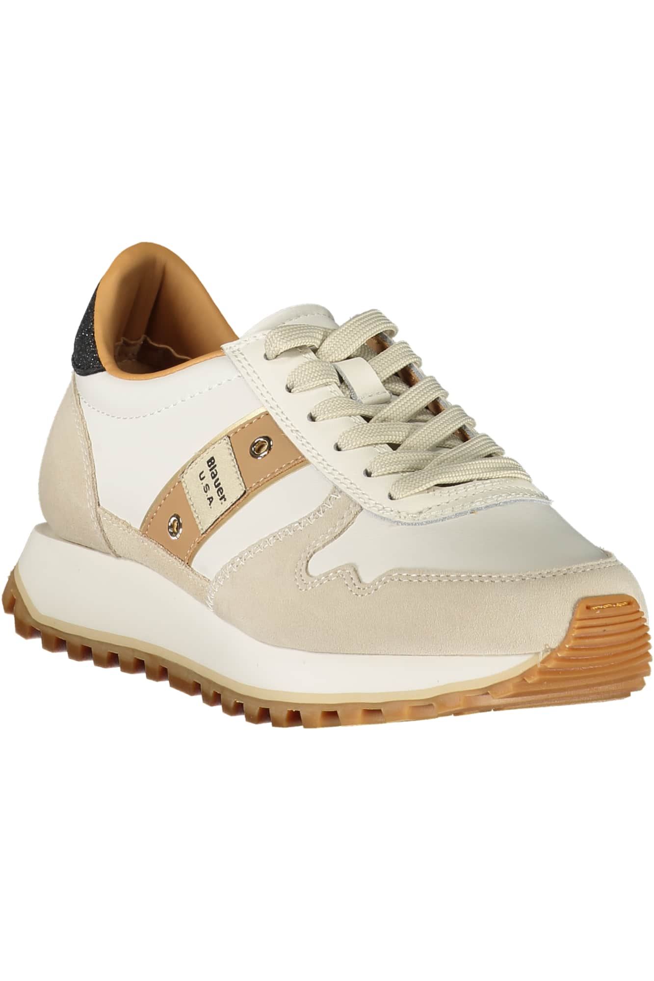 Blauer mujer blanco zapatillas deportivas