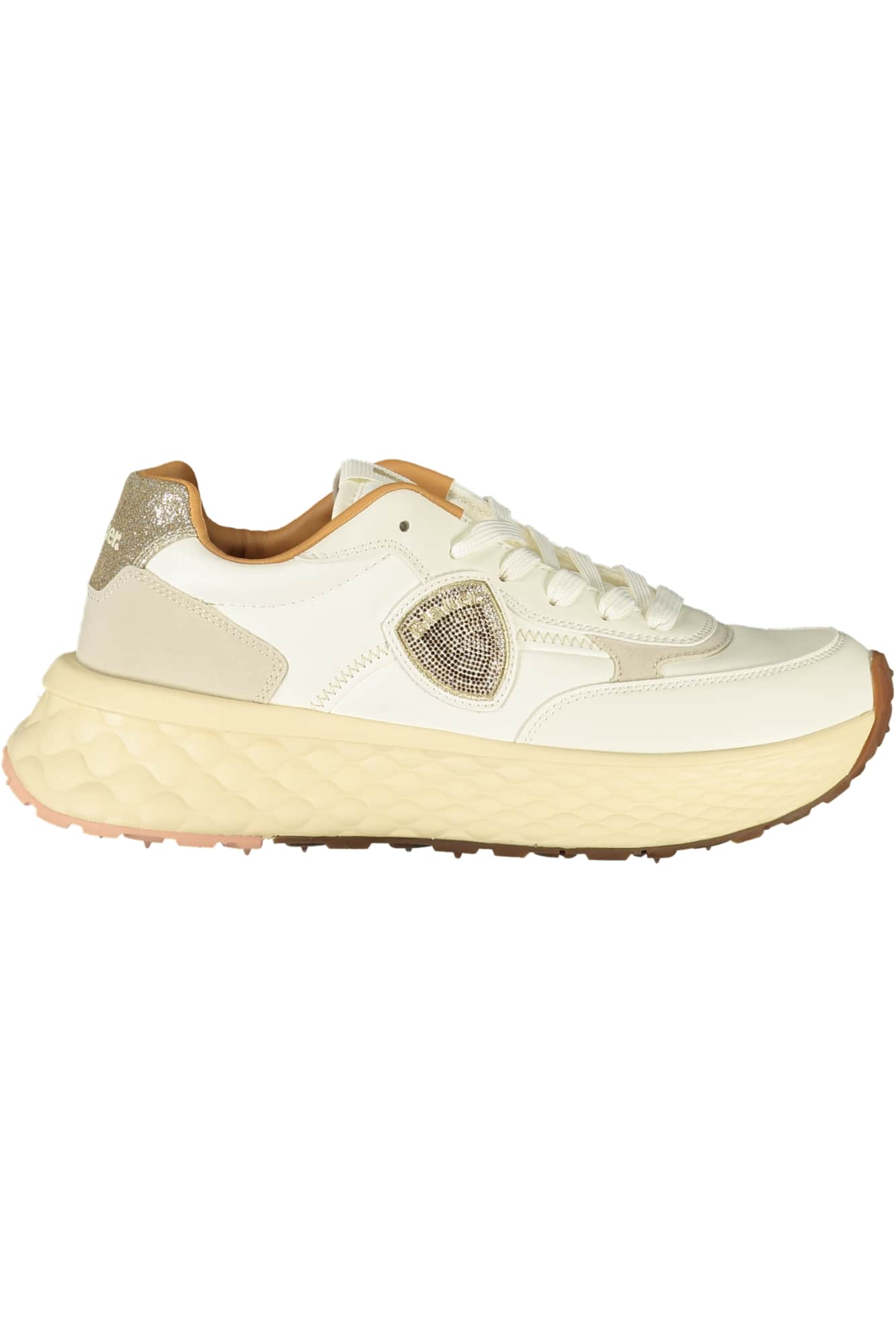 Blauer mujer beige zapatillas deportivas