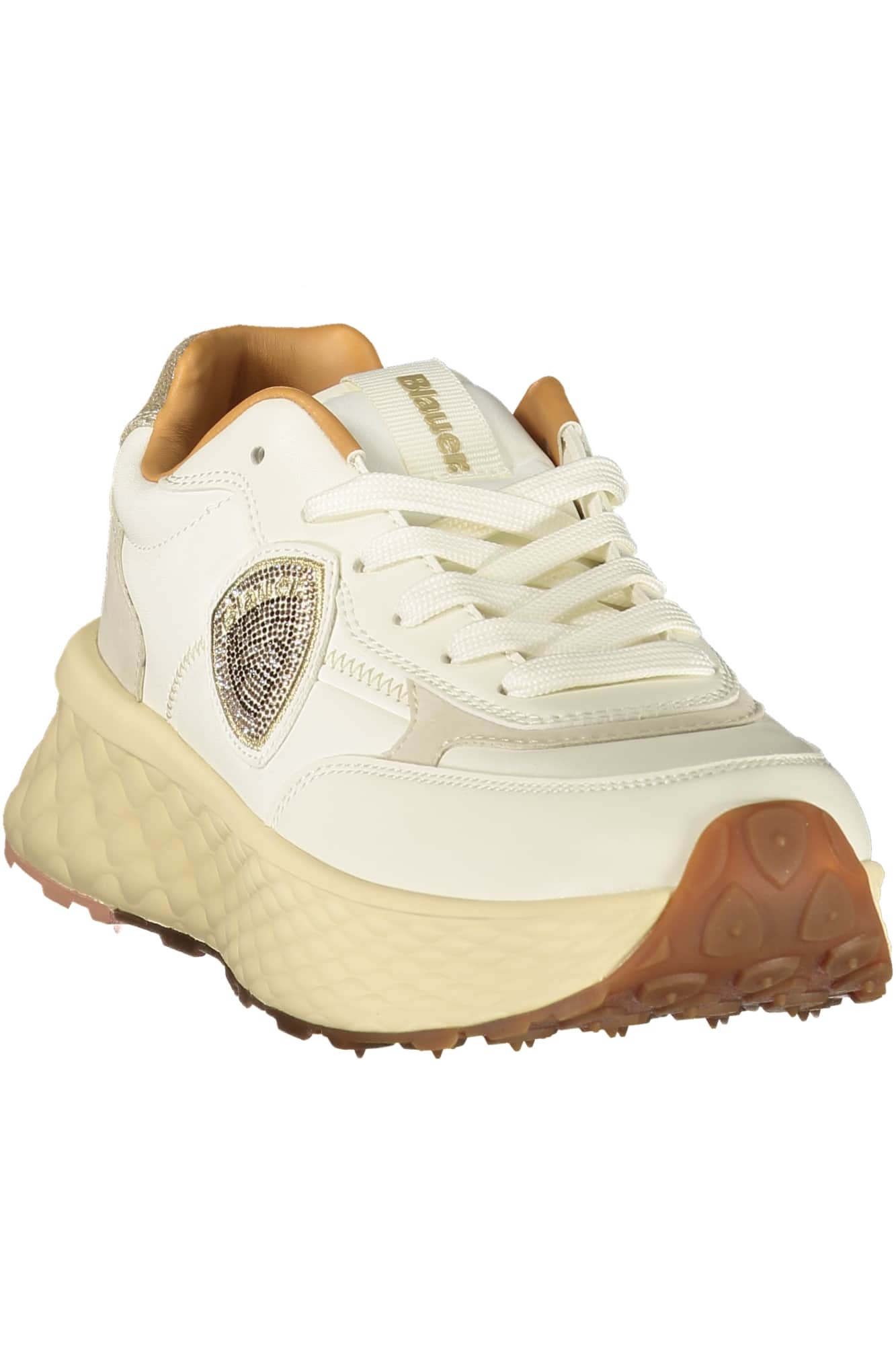 Blauer mujer beige zapatillas deportivas