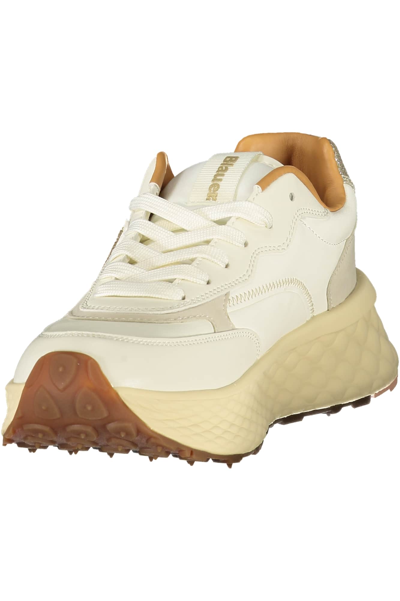 Blauer mujer beige zapatillas deportivas