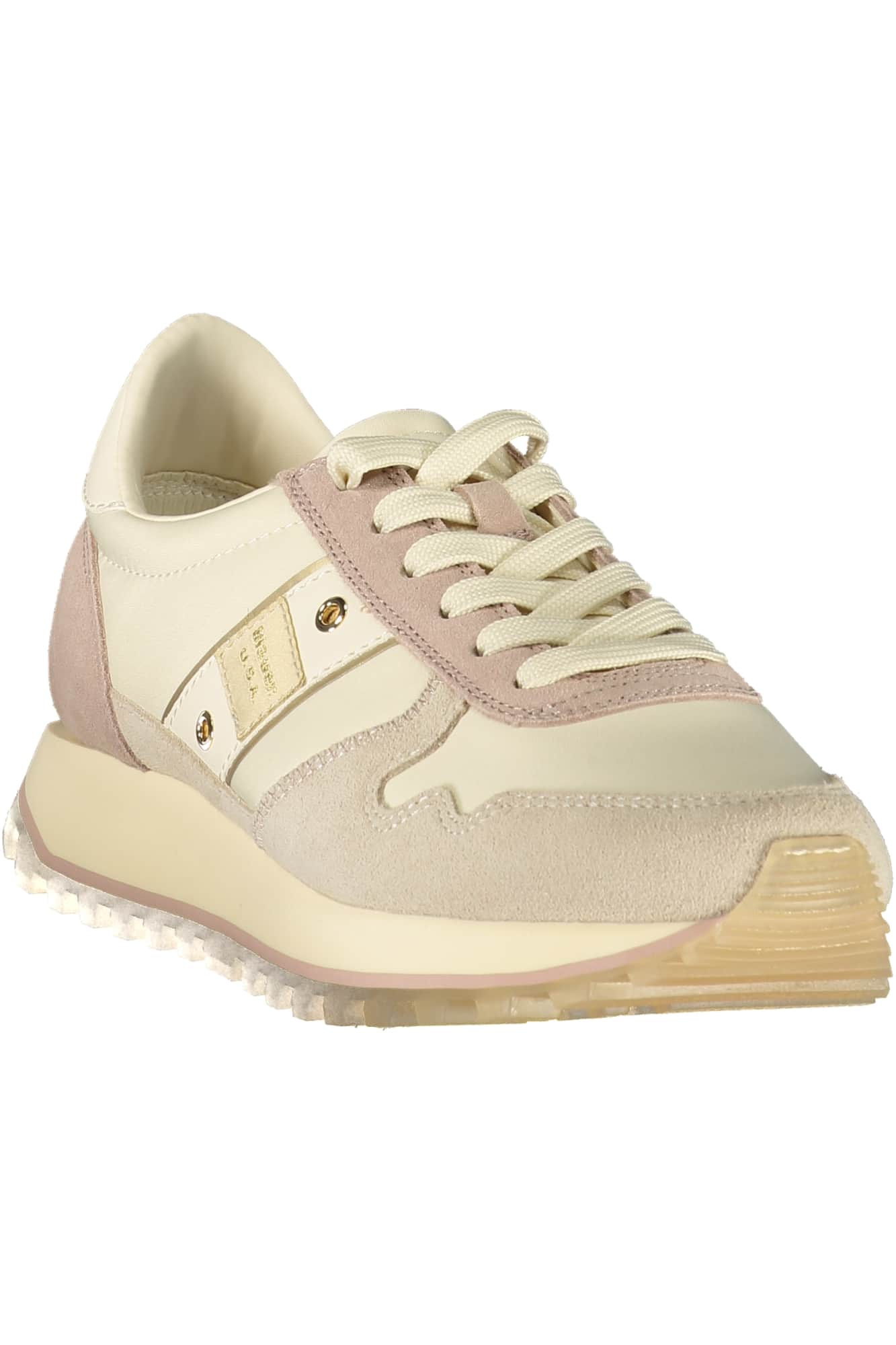 Blauer mujer beige zapatillas deportivas