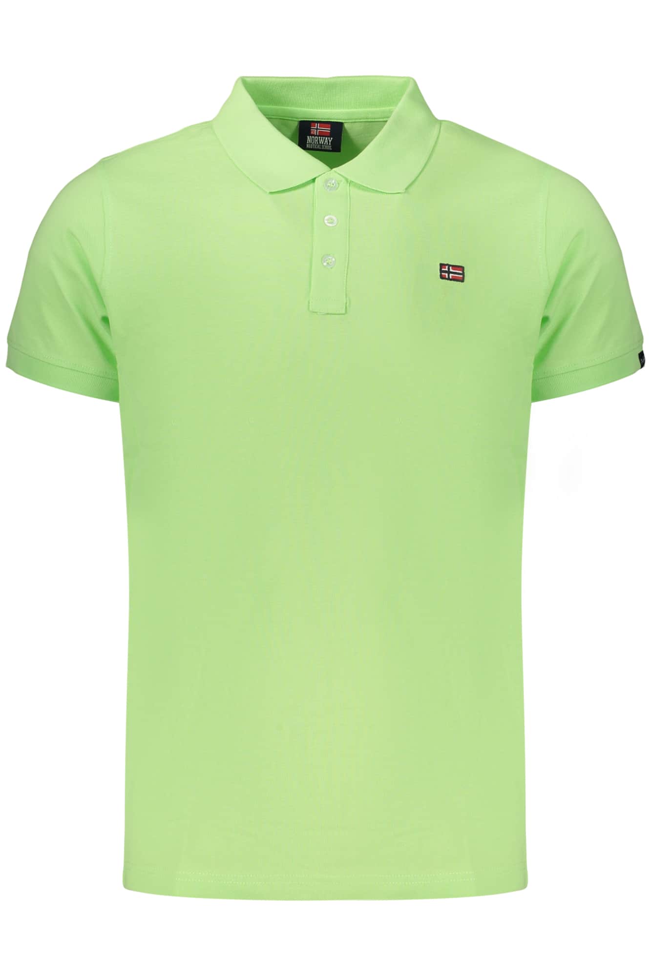 Norway 1963 hombre manga corta polo, verde