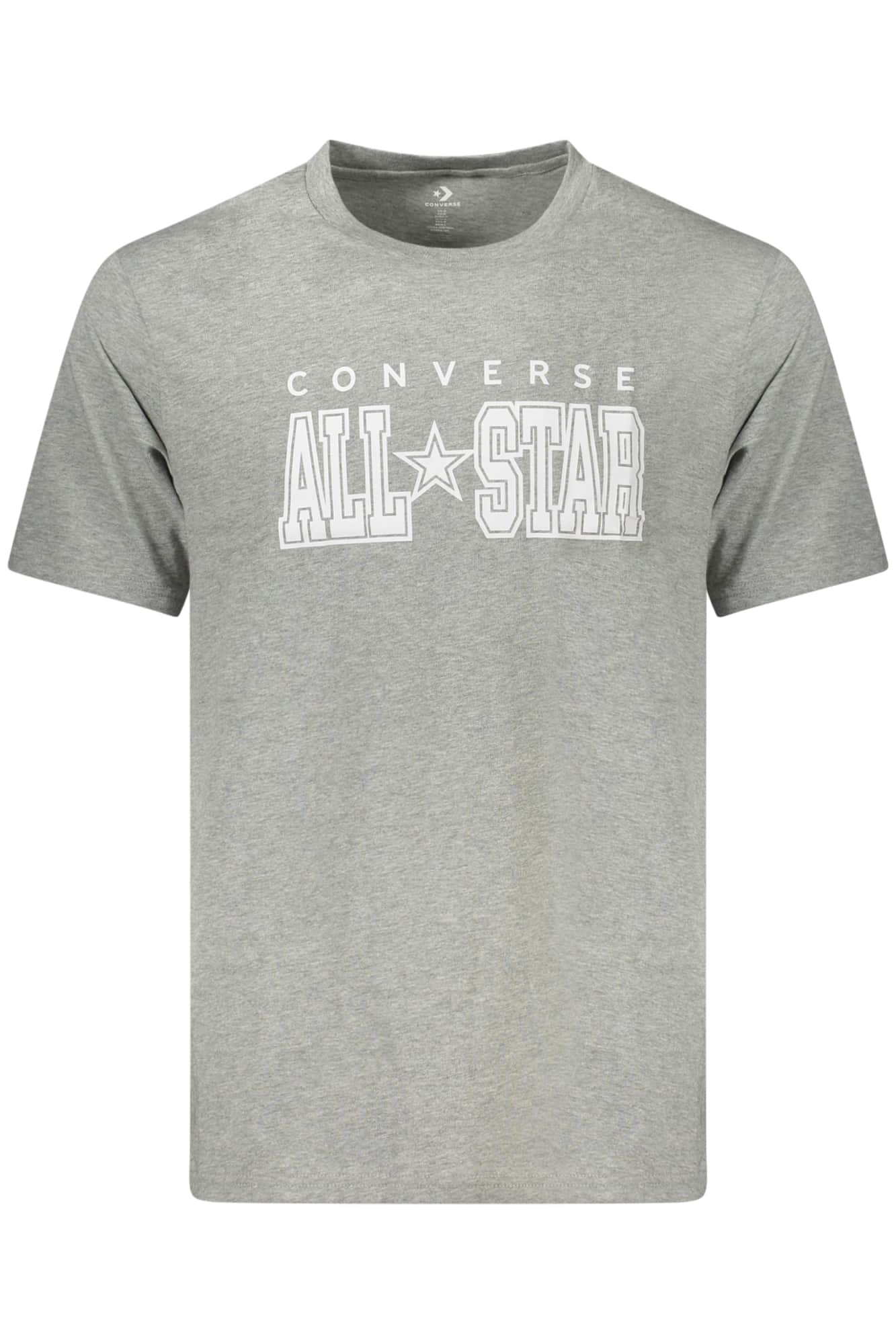 Converse hombre manga corta t-camisa gris
