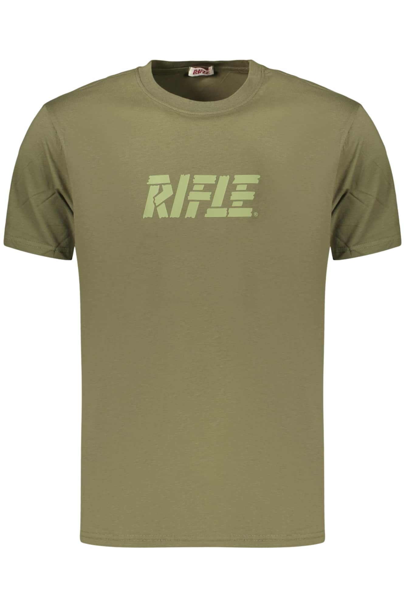 Hombre Manga Corta Rifle T-Camisa, Beige