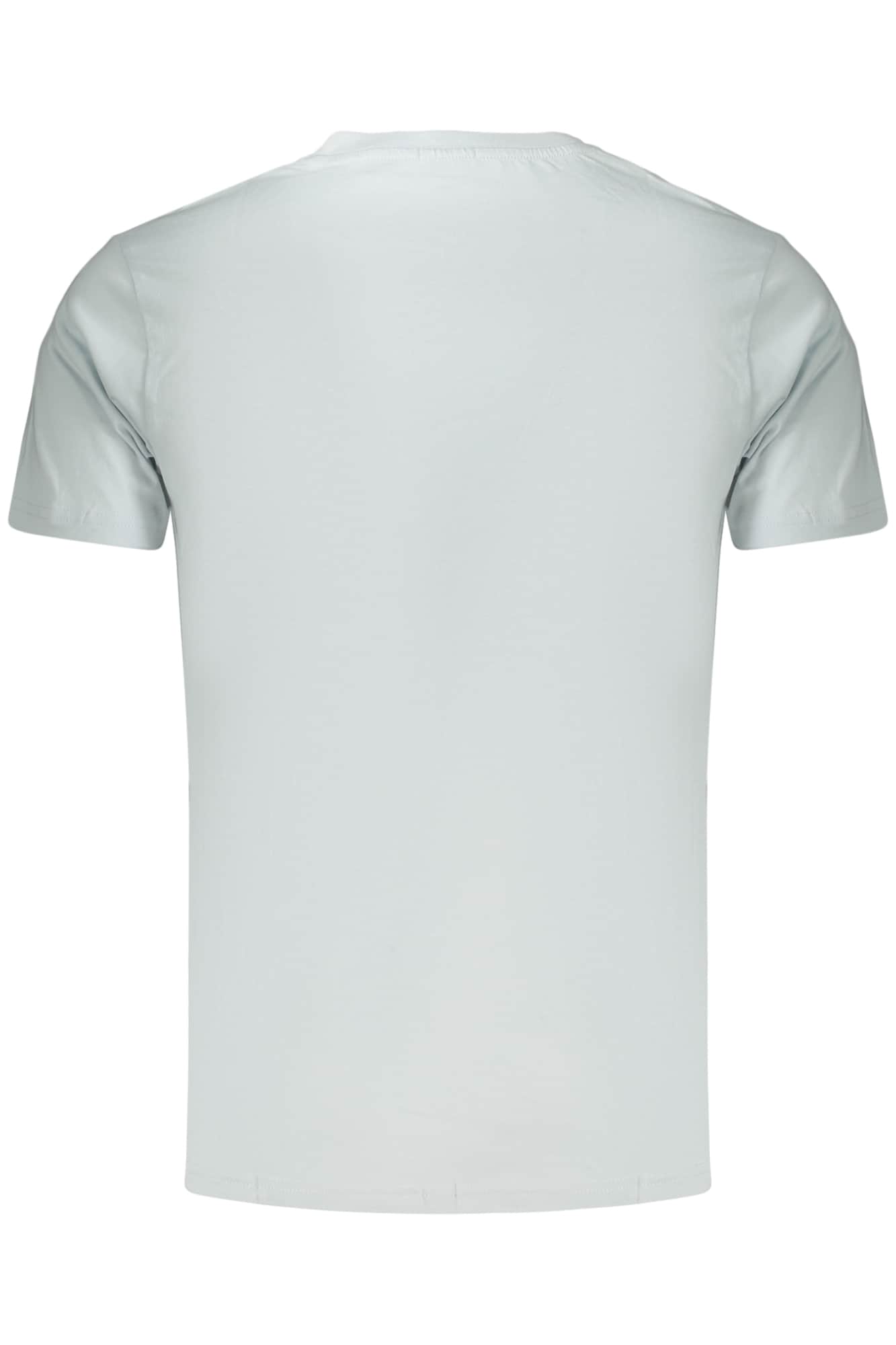 Rifle manga corta t-camisa hombre azul