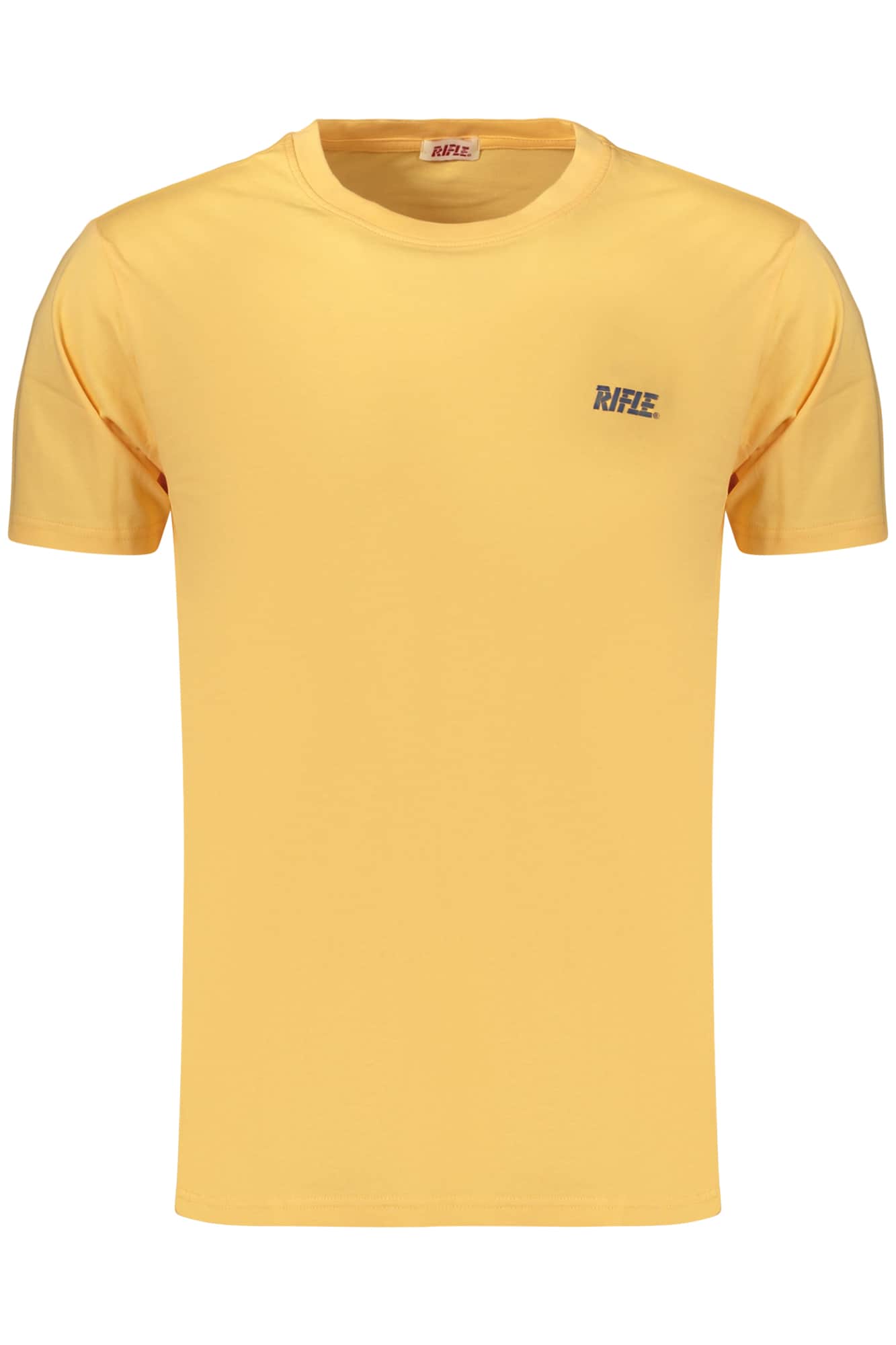 Rifle manga corta t-camisa hombre azul