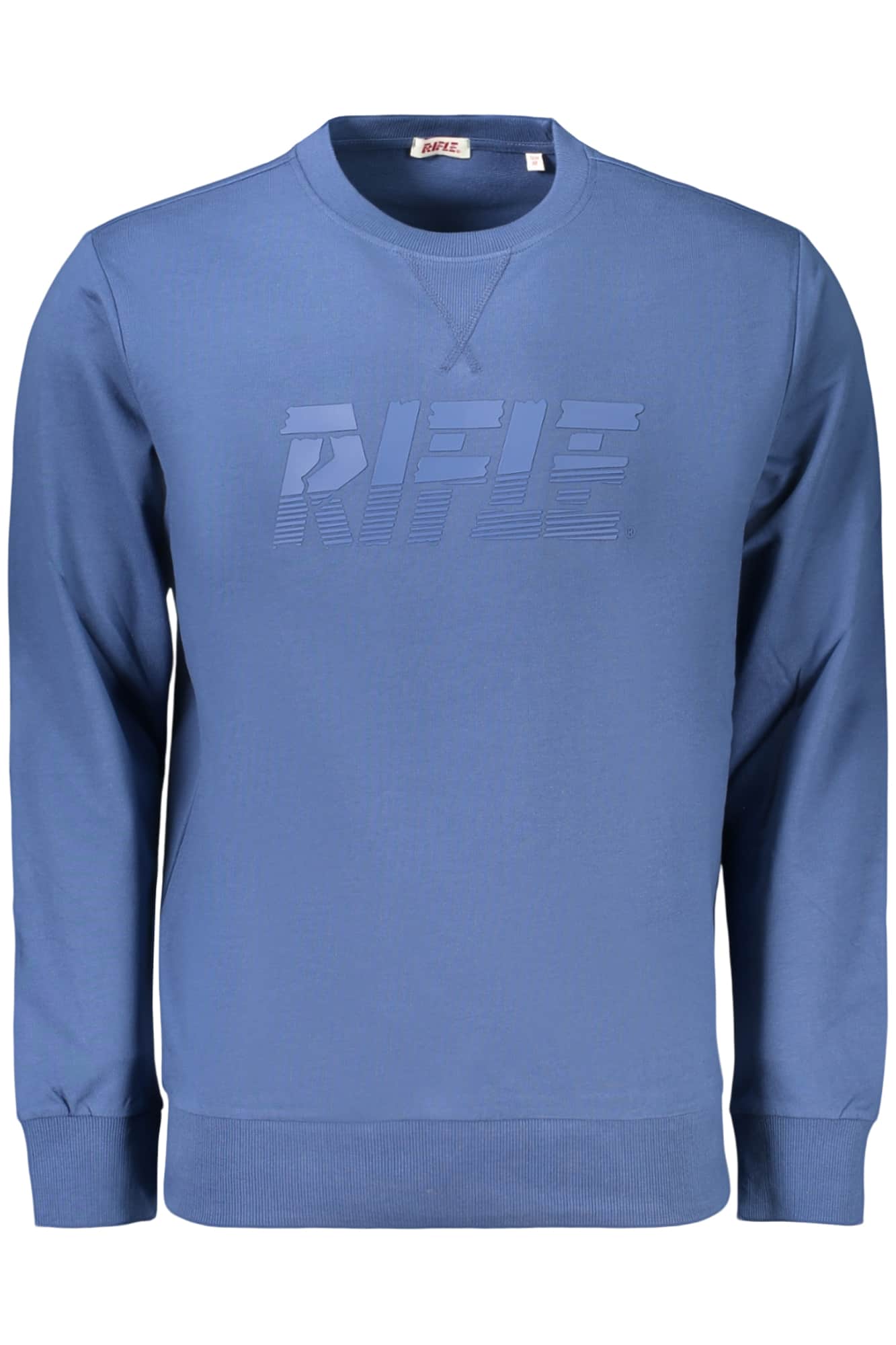 Rifle hombre con cremallera sudadera azul