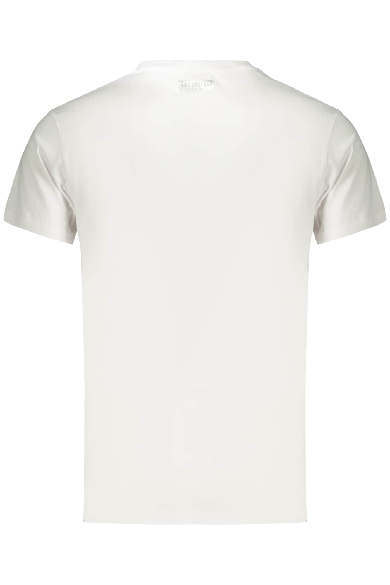 Bikkembergs hombre manga corta t-camisa blanco