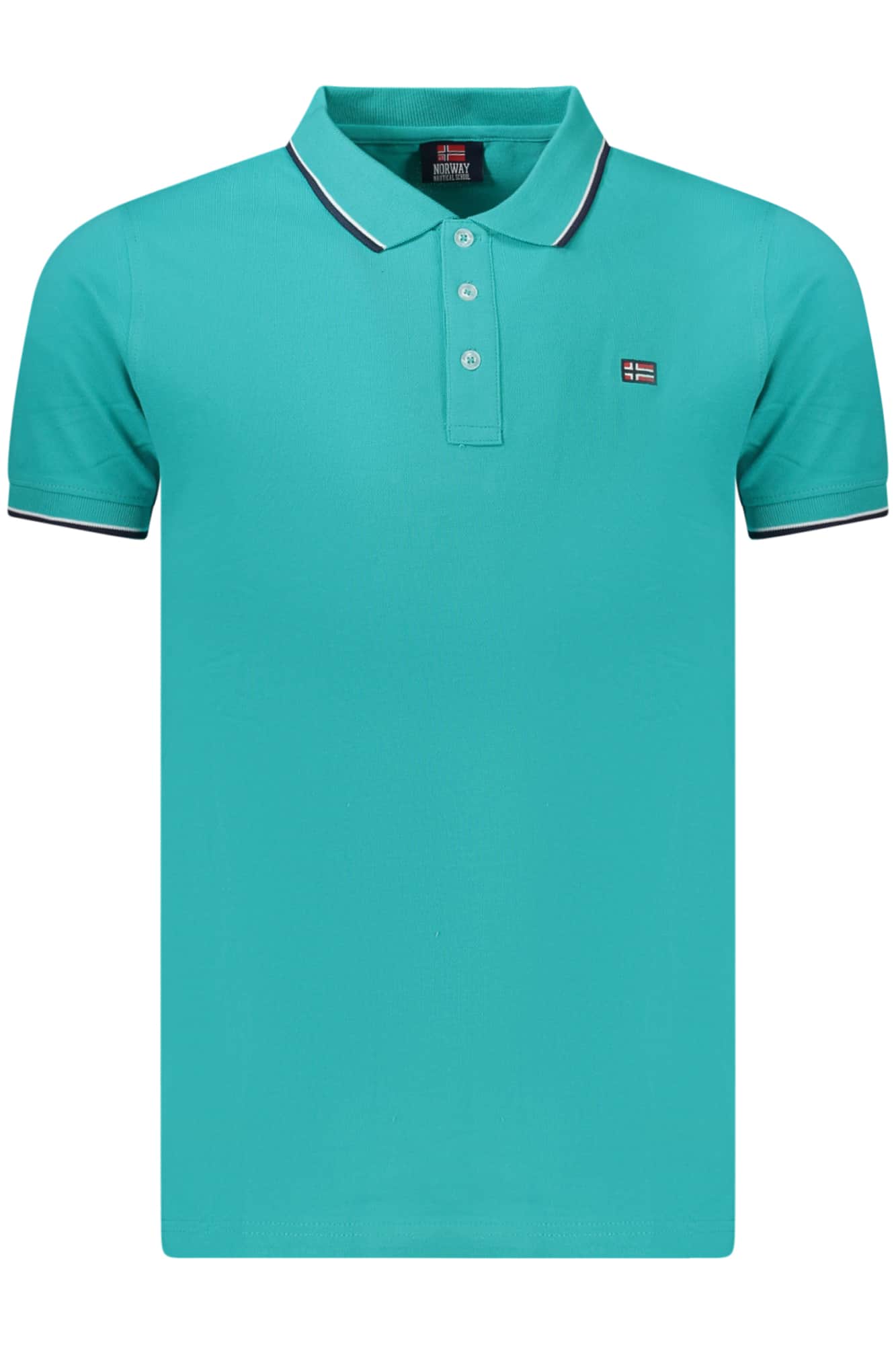 Norway 1963 hombre manga corta polo, gris