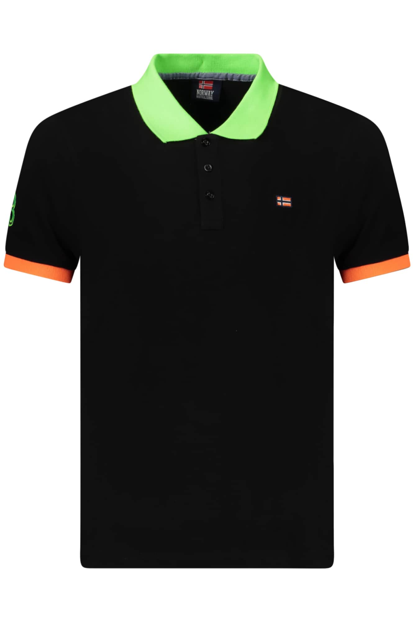 Norway 1963 hombre manga corta polo, azul