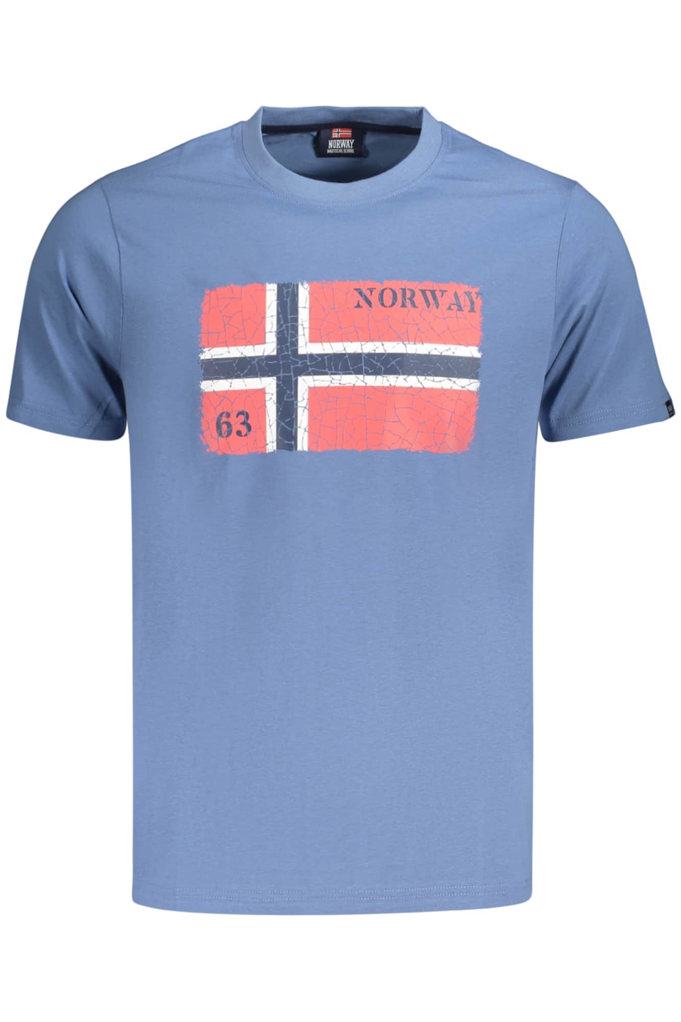 Norway 1963 hombre manga corta t-camisa blanco