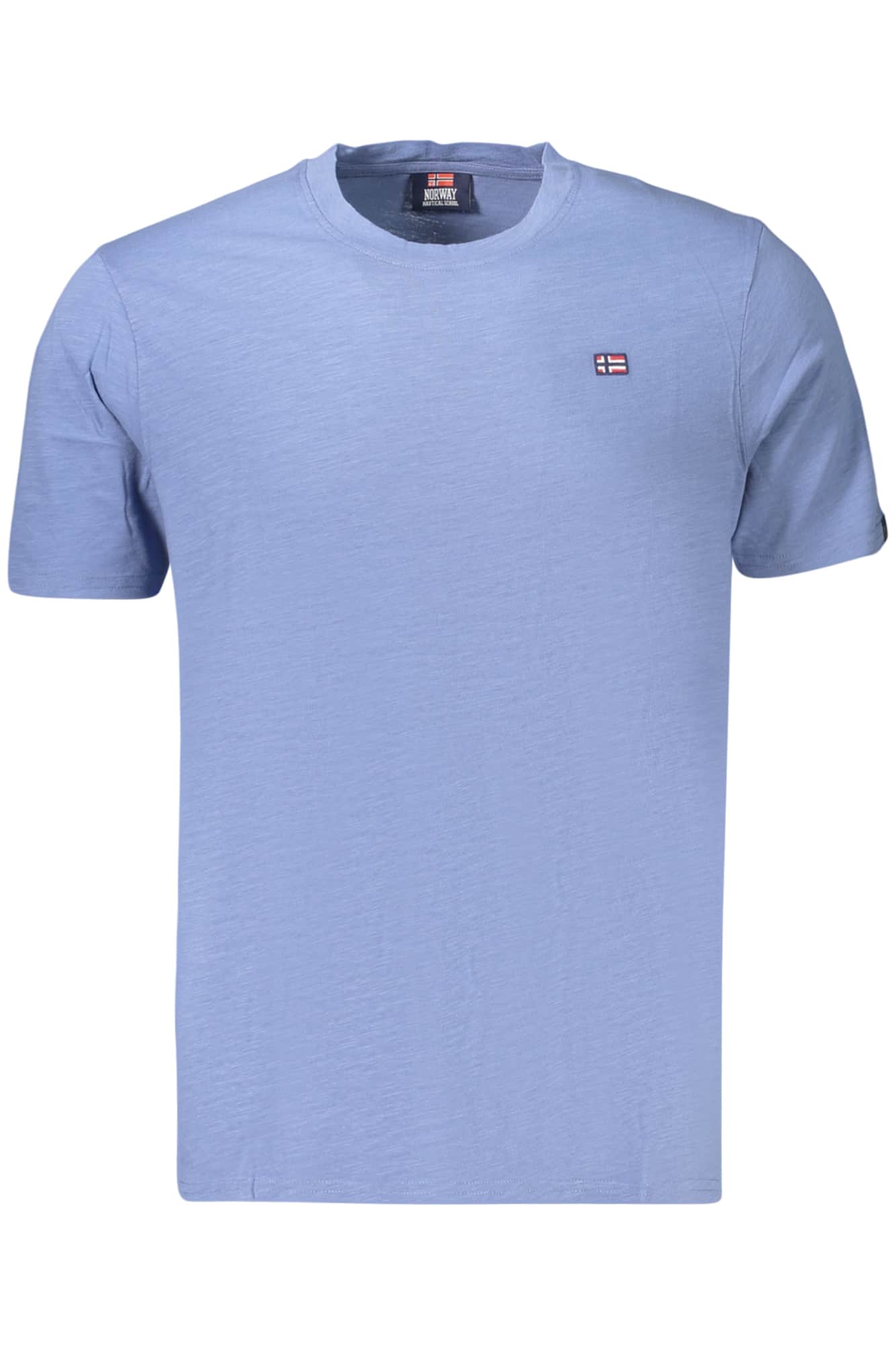 Norway 1963 hombre manga corta t-camisa azul