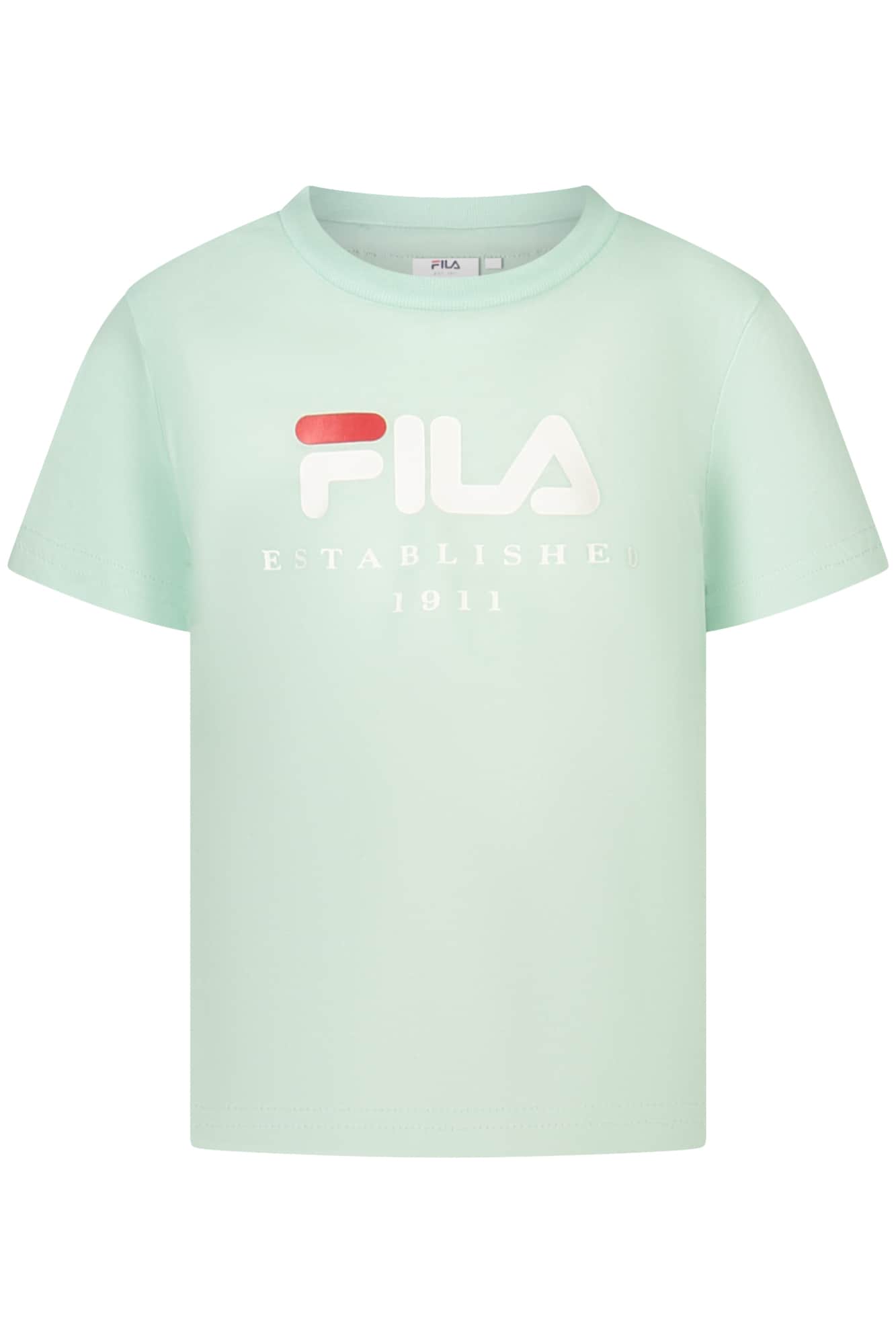 Fila manga corta t-camisa para niñas, negro