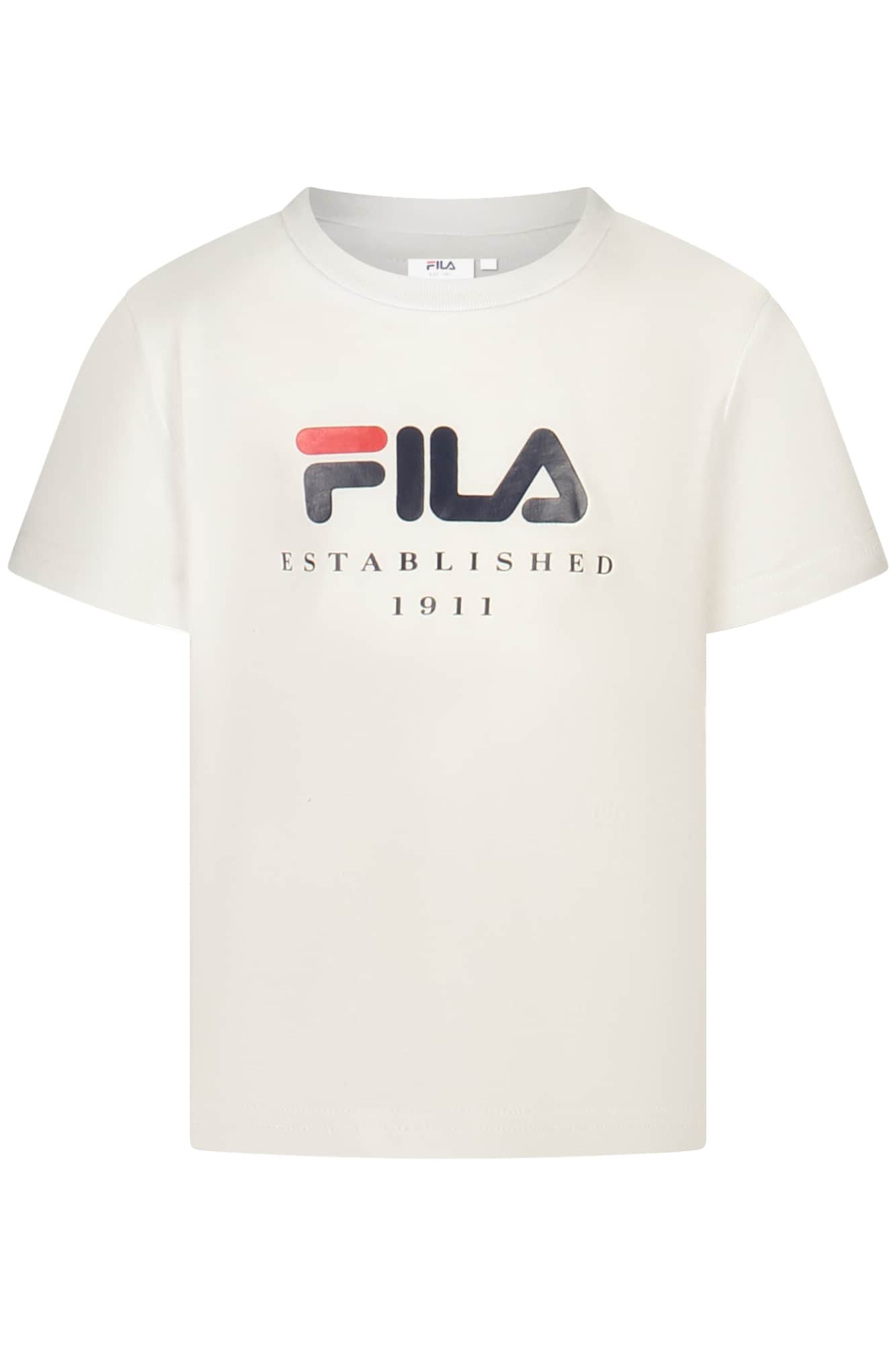 Fila manga corta t-camisa para niñas, negro