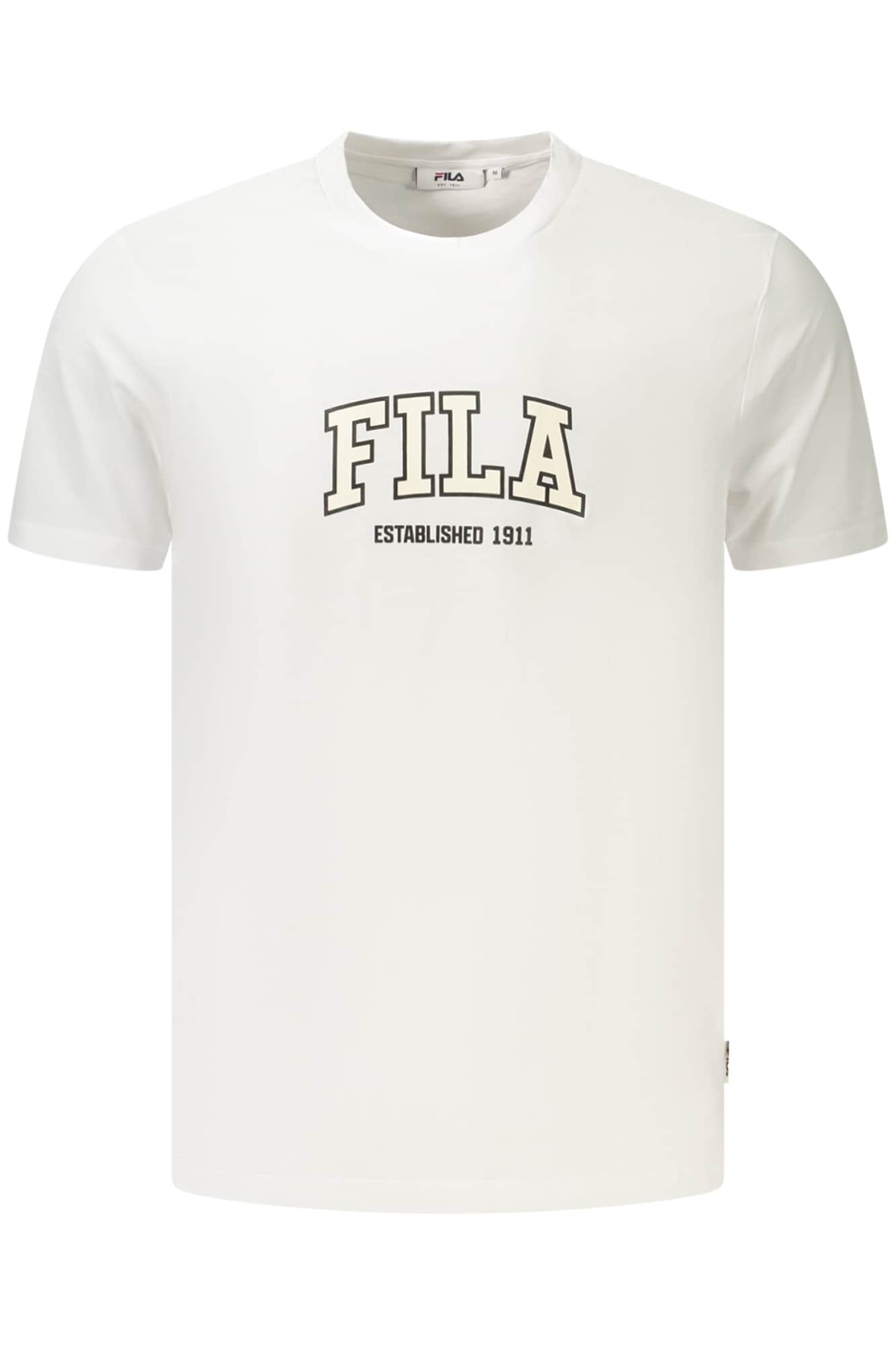 Fila hombre manga corta t-camisa negro