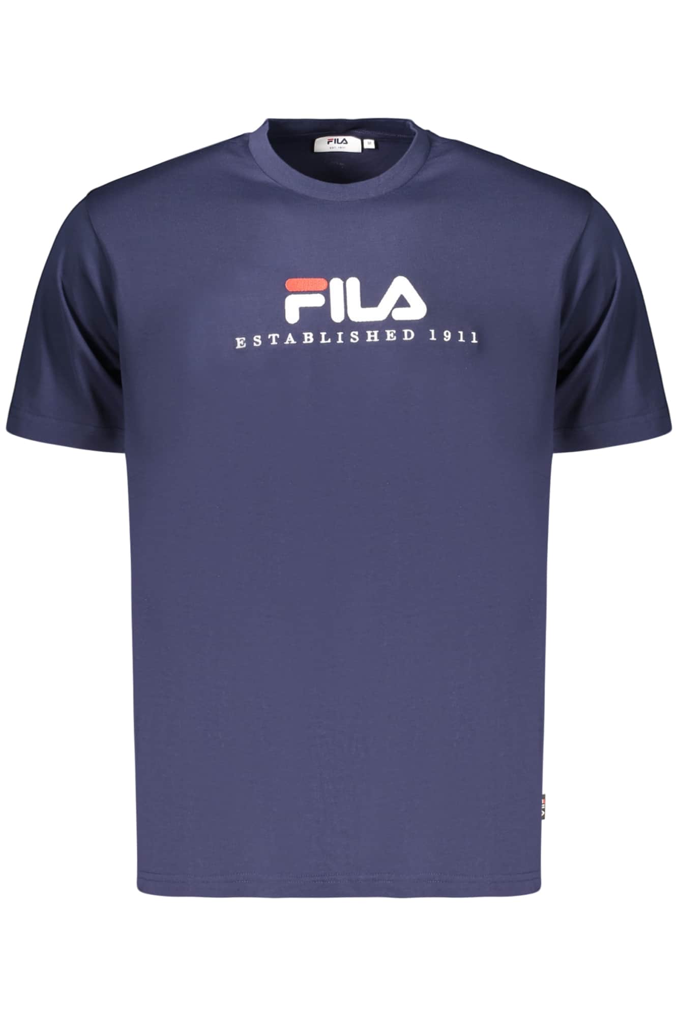 Fila hombre manga corta t-camisa negro