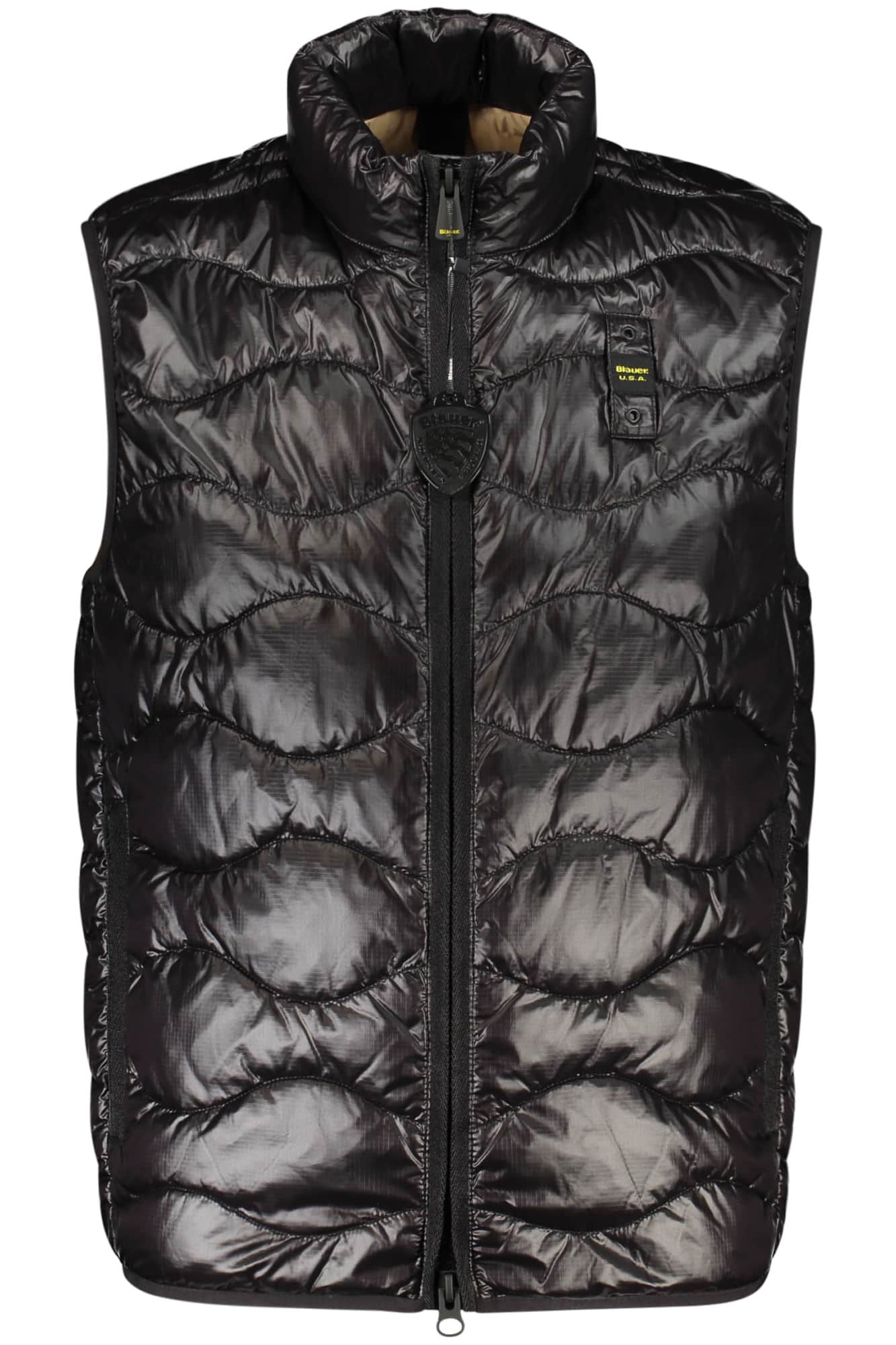 Blauer Apparel hombre negro sin mangas chaqueta