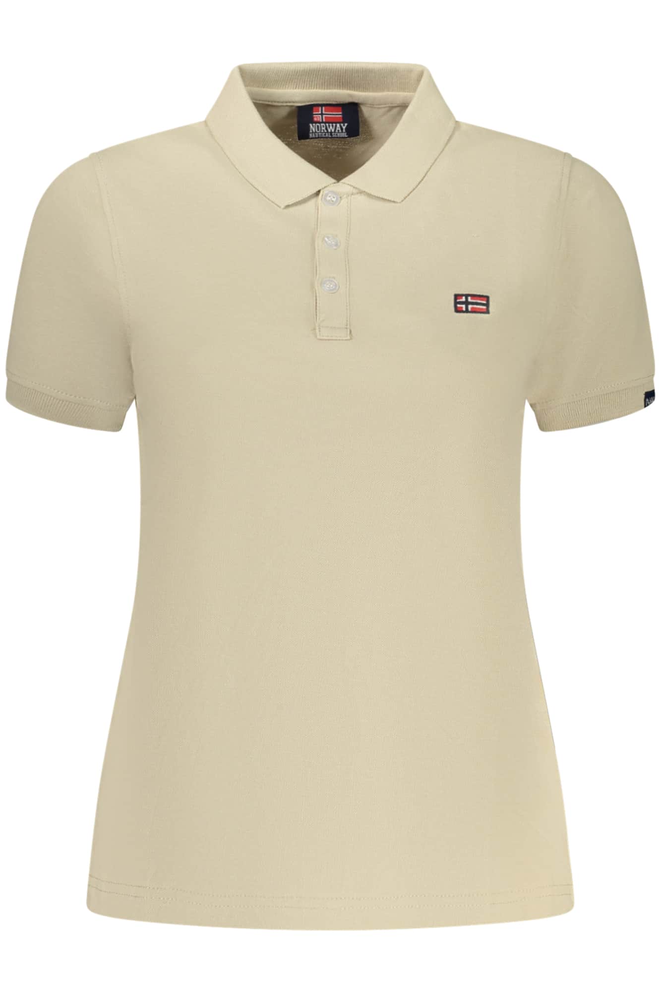 Norway 1963 mujer manga corta polo, beige