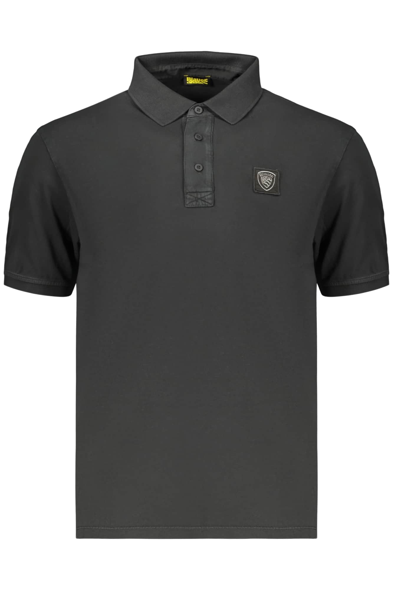 Blauer Apparel hombre manga corta polo blanco