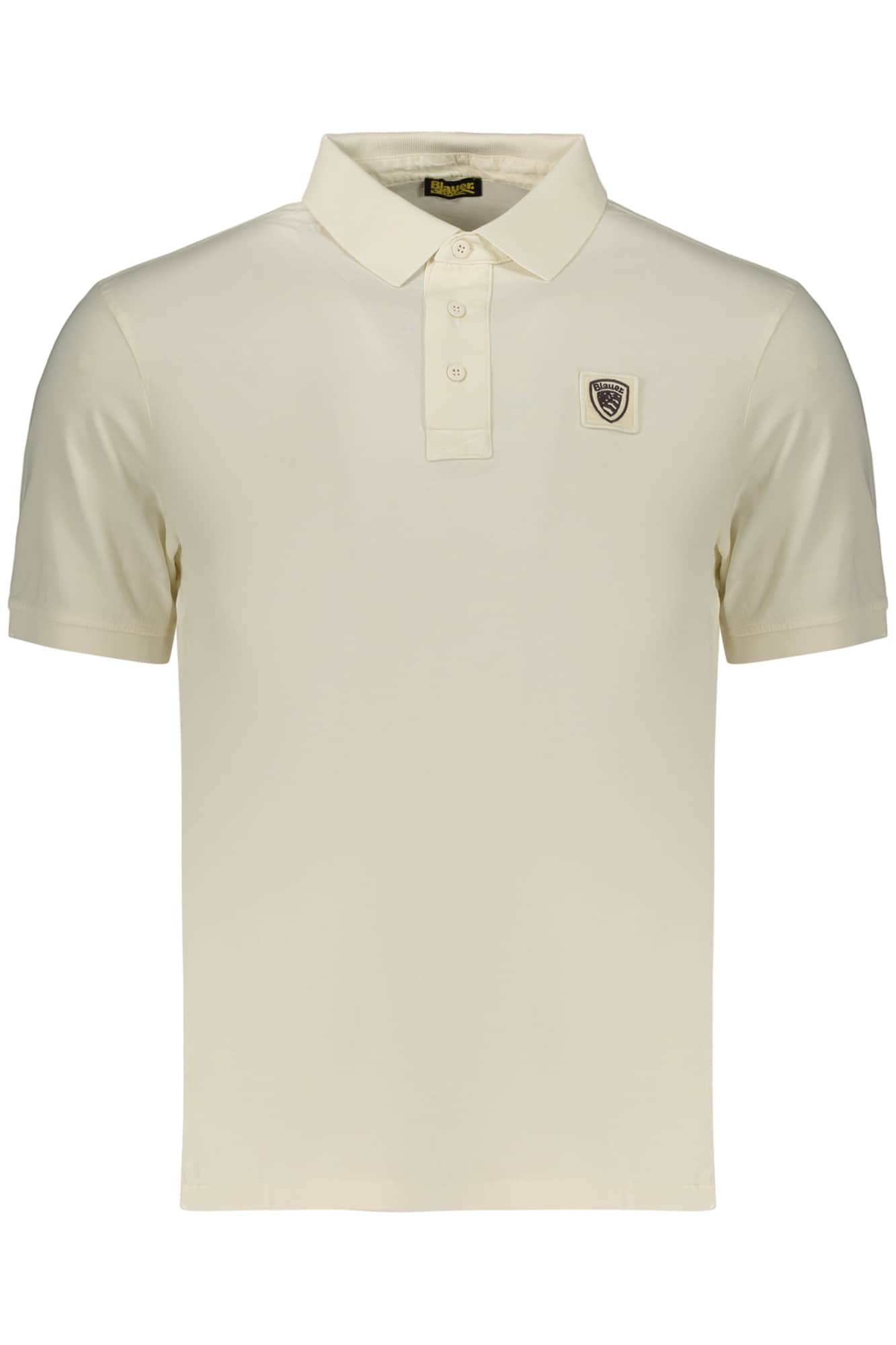 Blauer Apparel hombre manga corta polo blanco