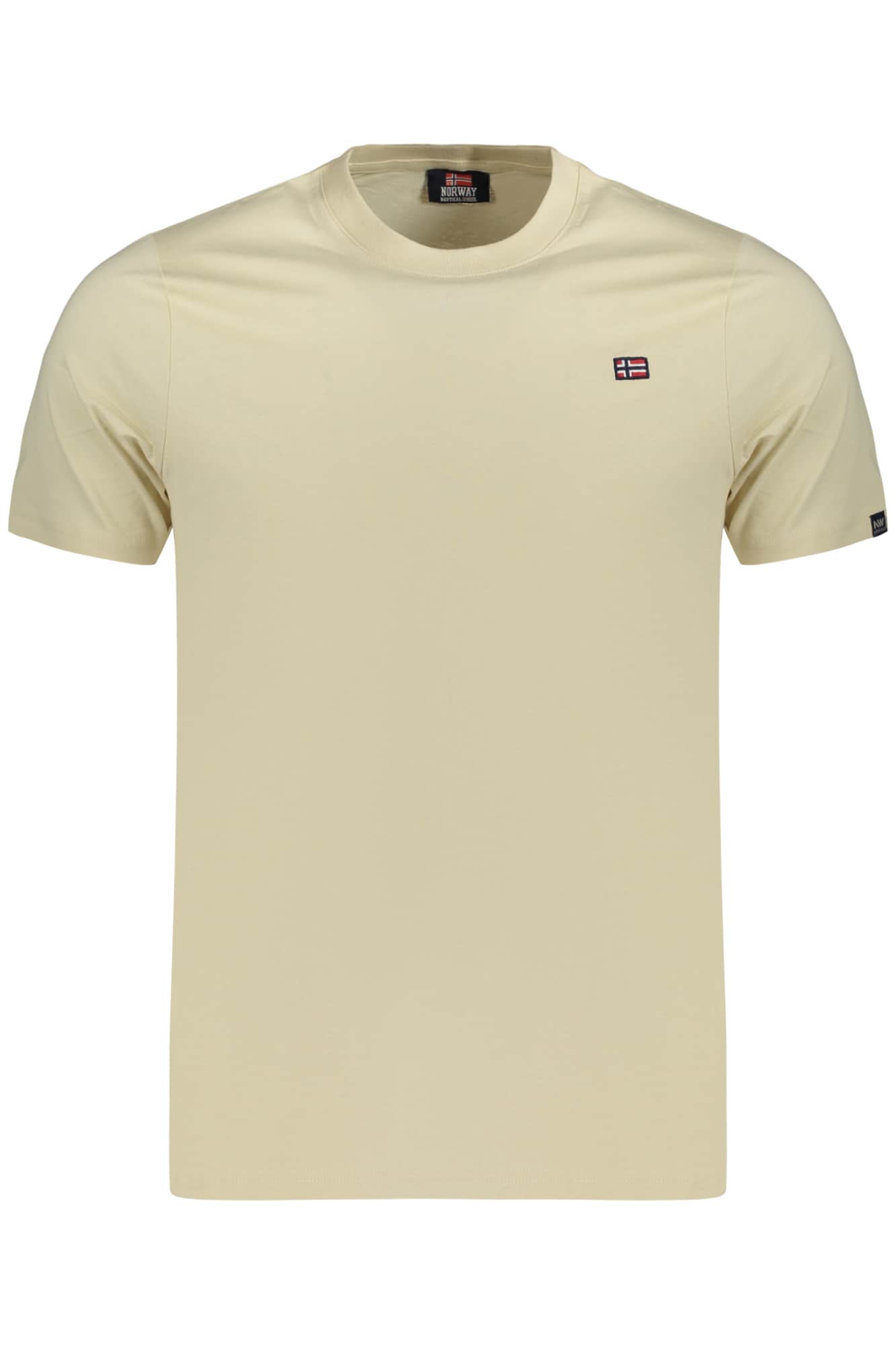 Norway 1963 hombre manga corta t-camisa beige