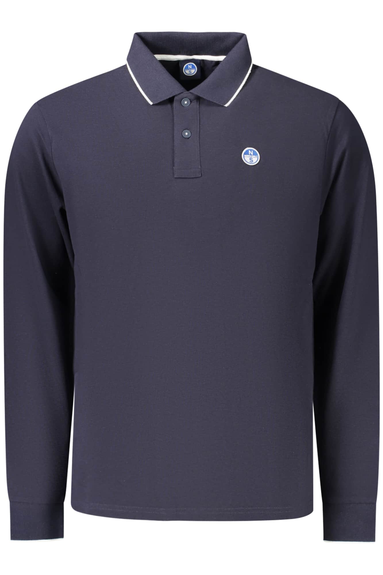 North Sails hombre manga larga polo blanco