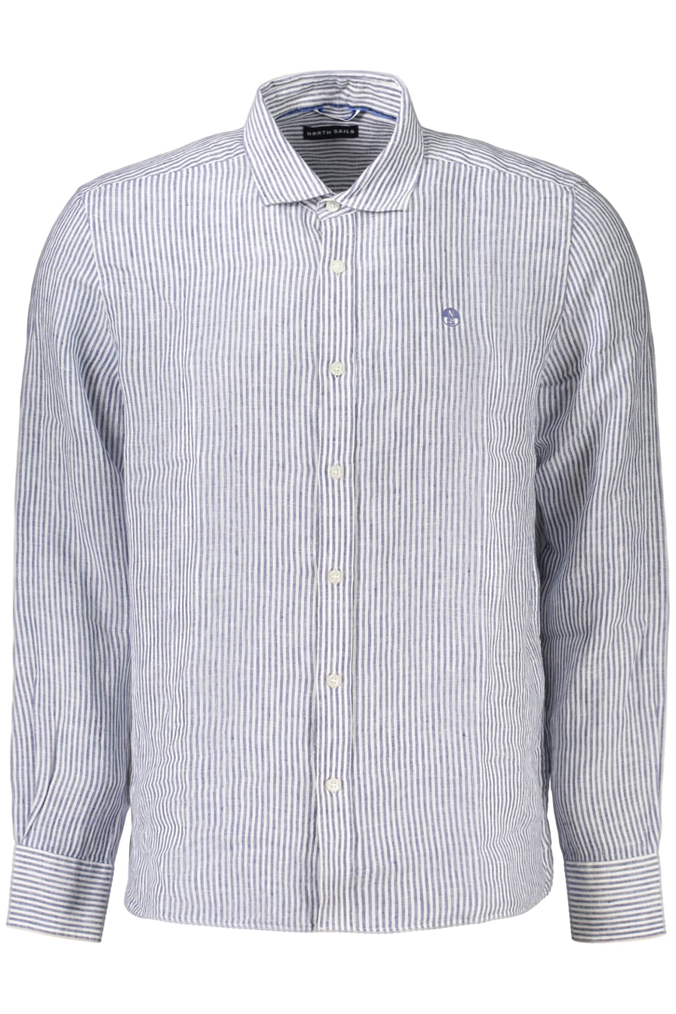North Sails hombre manga larga camisa, azul