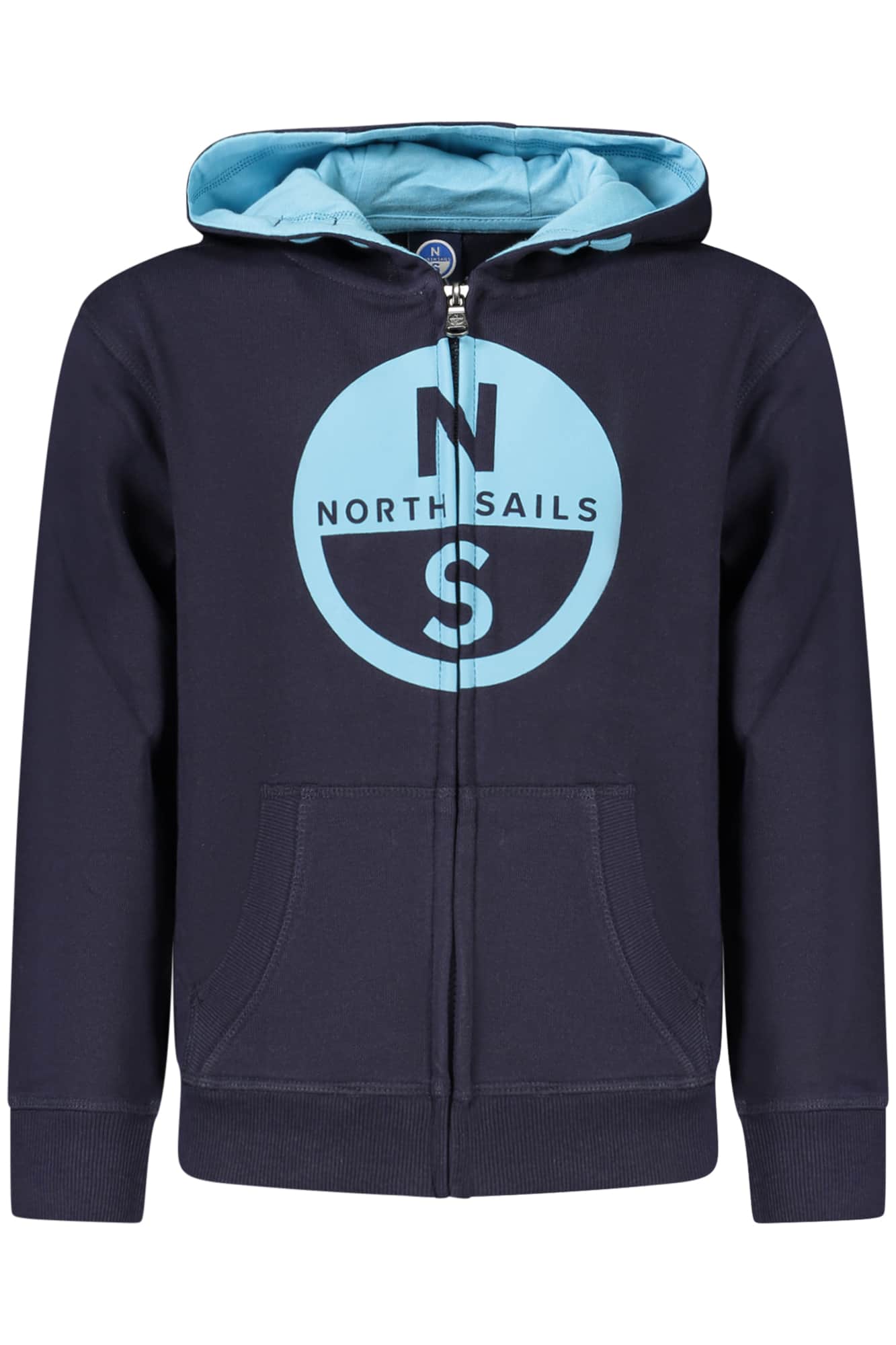 North Sails niños verde con cremallera sudadera