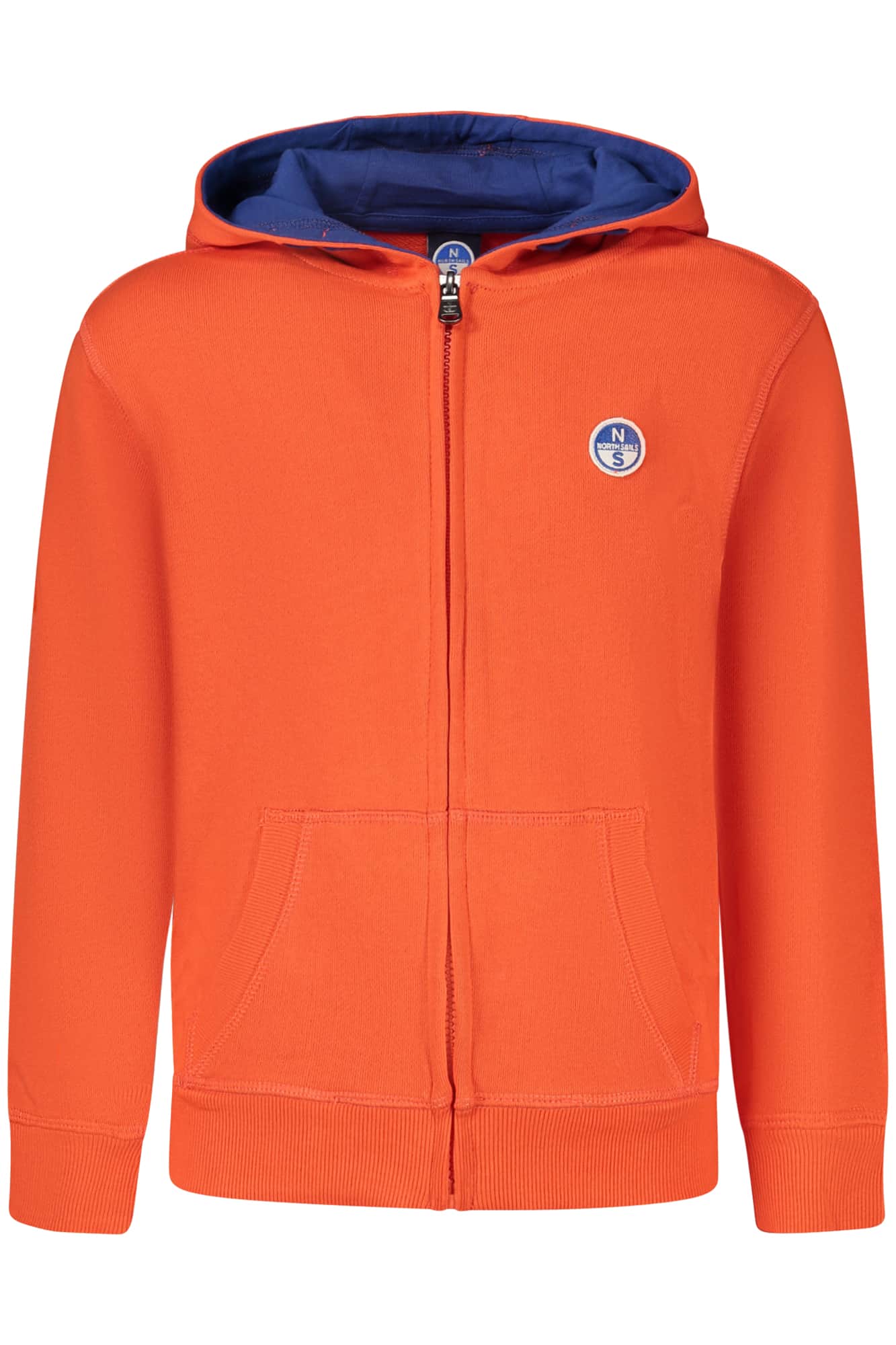 North Sails niños blanco con cremallera sudadera